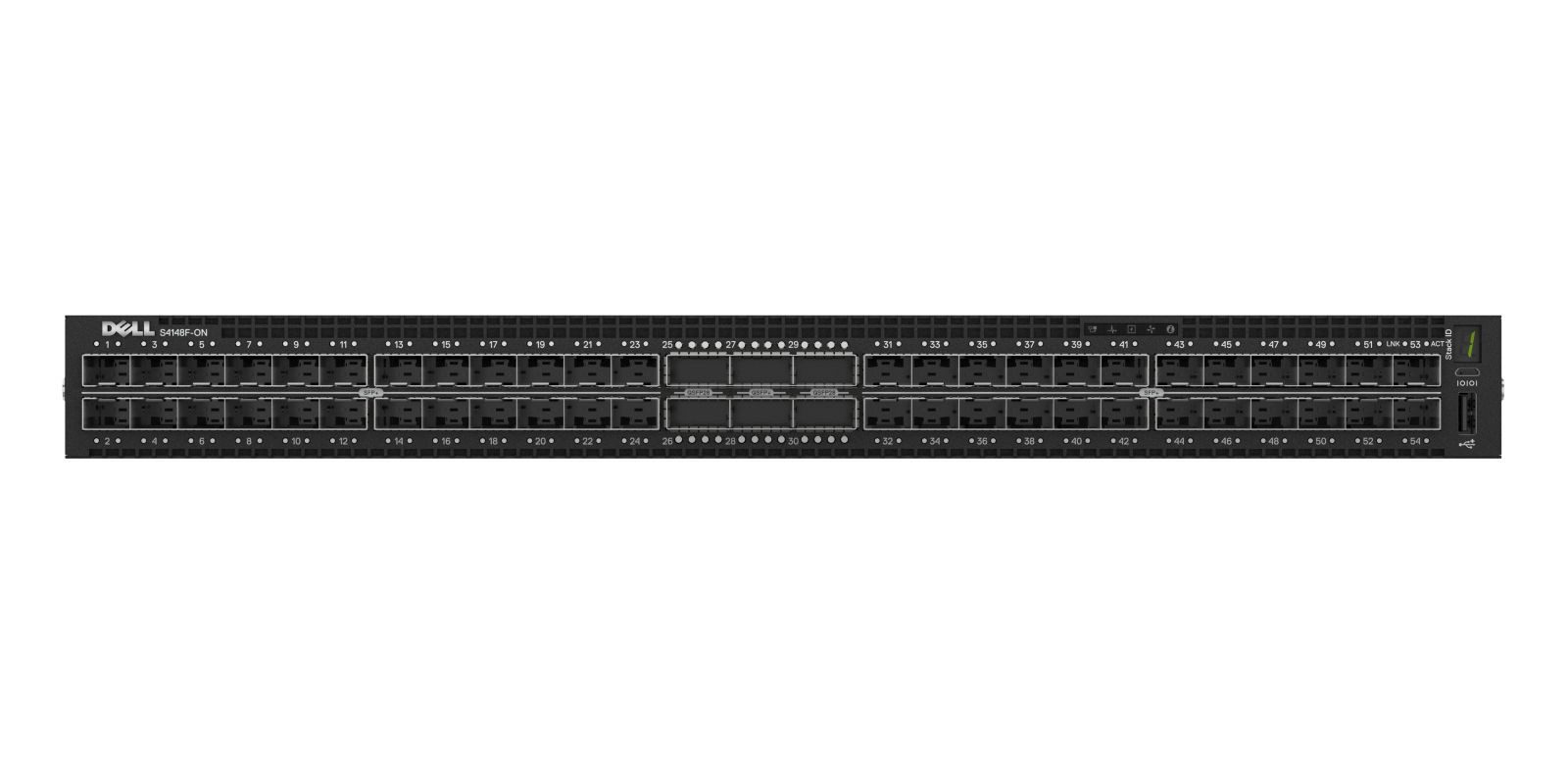 Dell EMC Switch S4148F-ON 1U 48x10GbE SFP+ 4xQSFP28 2xQSFP+ IO to PSU 2 PSU Netzwerk-Switch