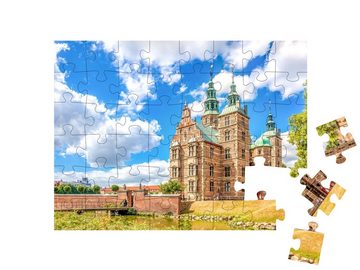 puzzleYOU Puzzle Rosenborg in Kopenhagen, der dänischen Hauptstadt, 48 Puzzleteile, puzzleYOU-Kollektionen Dänemark, Skandinavien