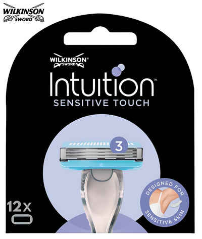 Wilkinson Rasierklingen Intuition Sensitive Touch Wechselklingen x 12, Nachfüllpackung für Damen, Kompatibel mit Intuition Complete Rasierer
