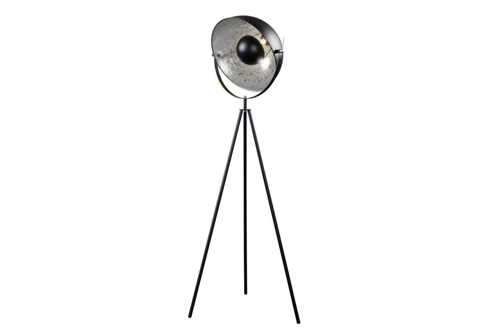 · Metall Wohnzimmer silber, Leuchtmittel, Stehlampe Schirm riess-ambiente · 150cm STUDIO ohne · schwarz Industrial mit /