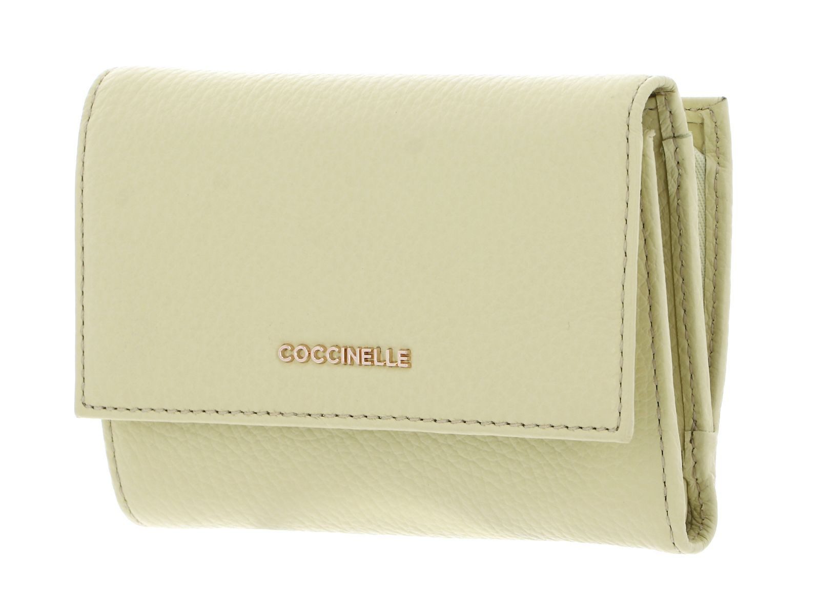 COCCINELLE Geldbörse Wallet Grainy Leather, aus echtem Rindsleder