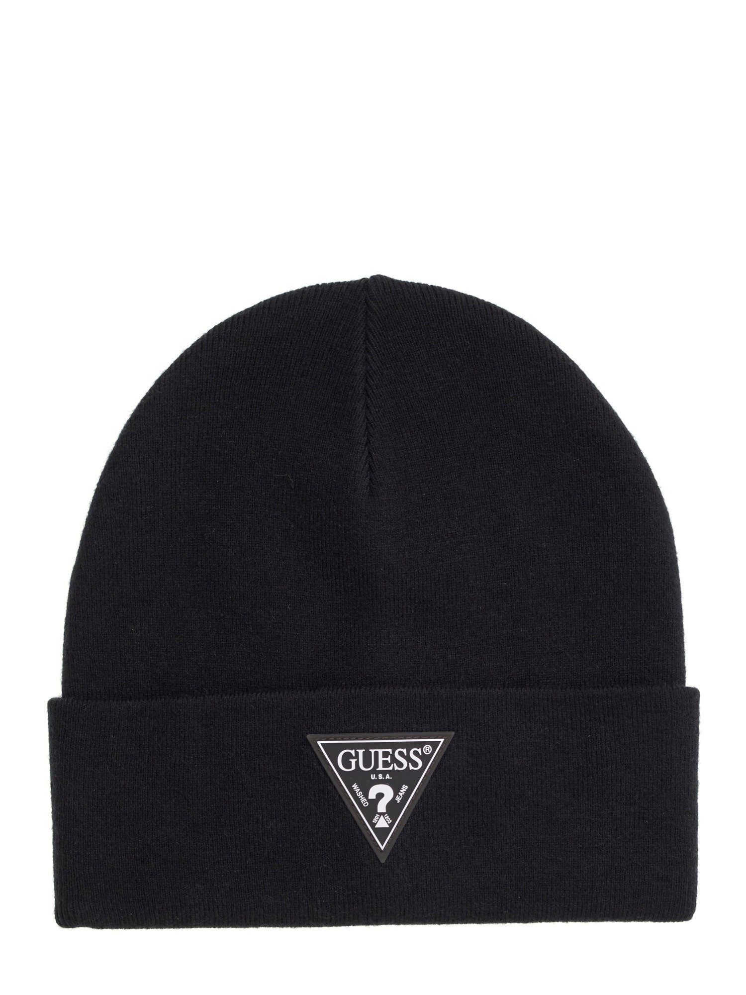 Guess Beanie mit Label-Aufnäher