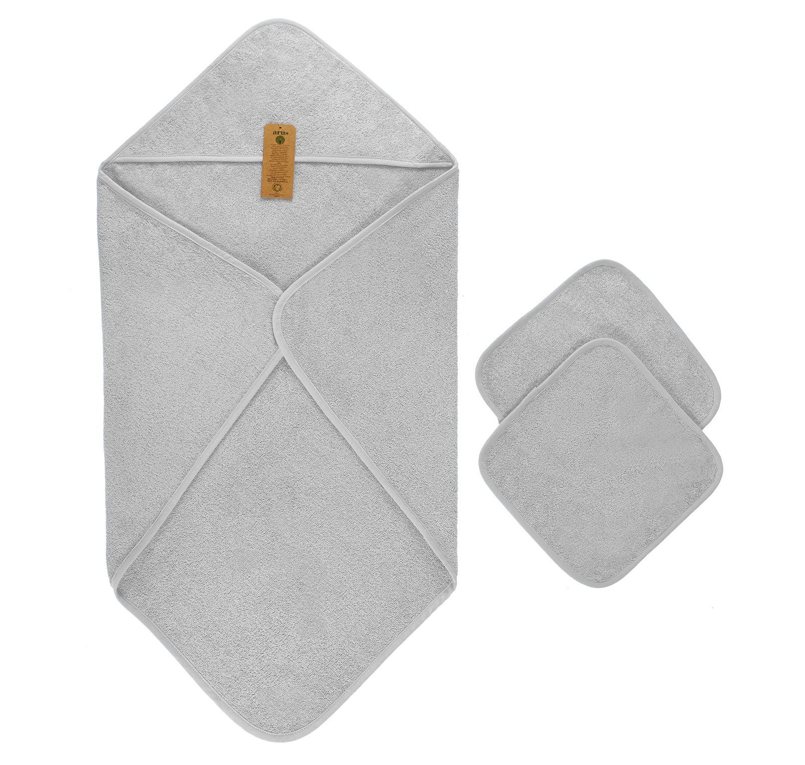 Arus Kapuzenhandtuch Baby Kapuzenhandtuch Set 3-tlg., günstig online kaufen