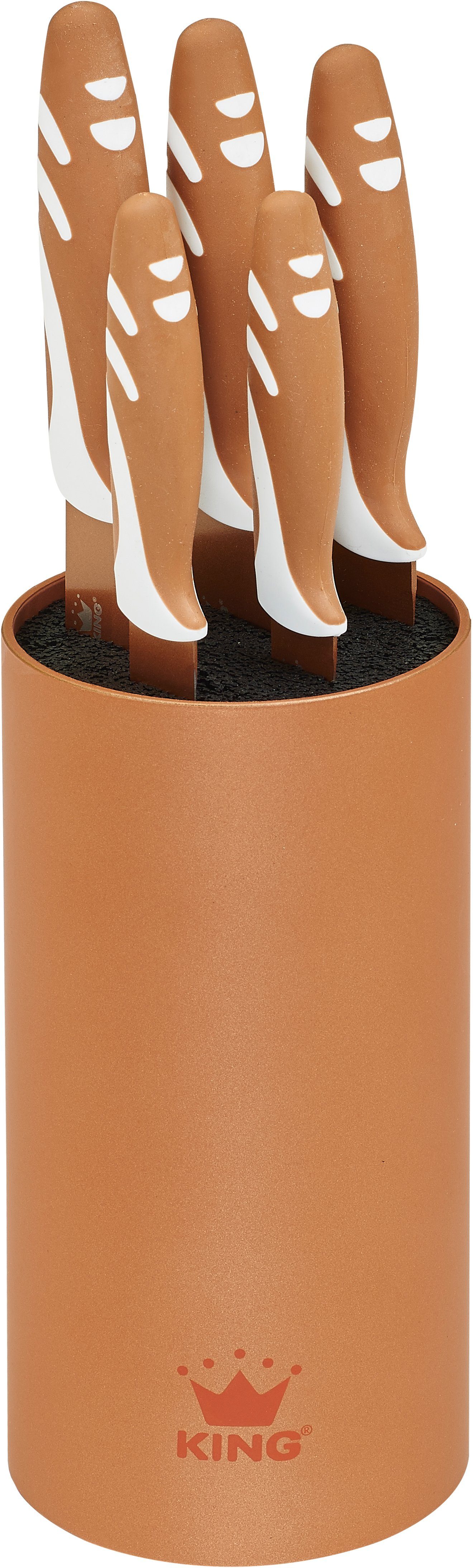 KING Messerblock Soft Touch (6tlg), mit KING protect Beschichtung