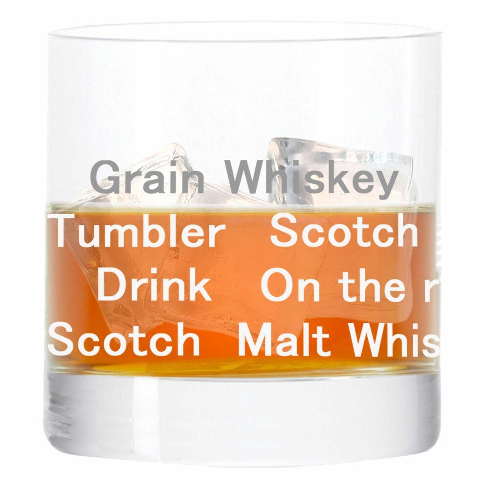 LEONARDO Whiskyglas Whiskytumbler Stil 02, Glas, lasergraviert