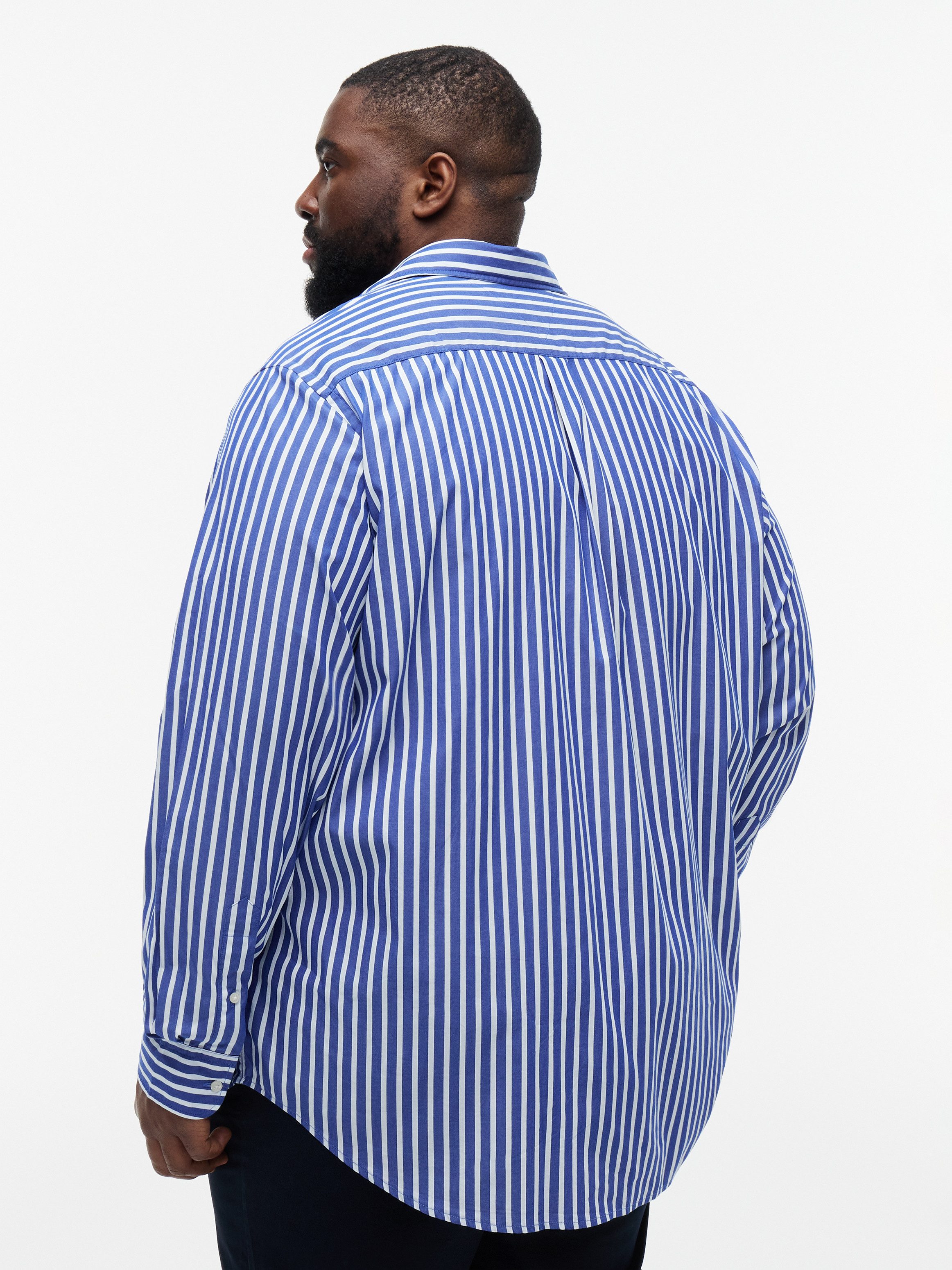 Tommy Hilfiger Big & Tall Langarmhemd BT-FLEX POPLIN SEASONALSTRIPE Große Größen