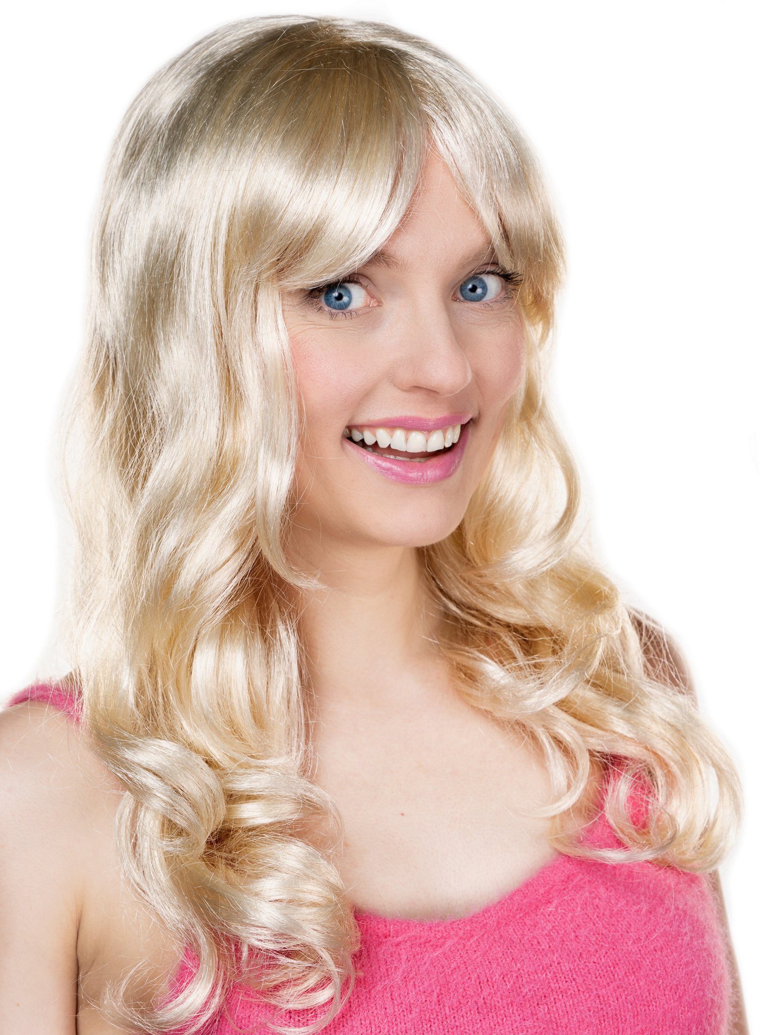 Metamorph Kostüm-Perücke Malibu Girl Barbie Perücke - Faschings Kostüm Perü, Makellos wie eine Barbiepuppe!