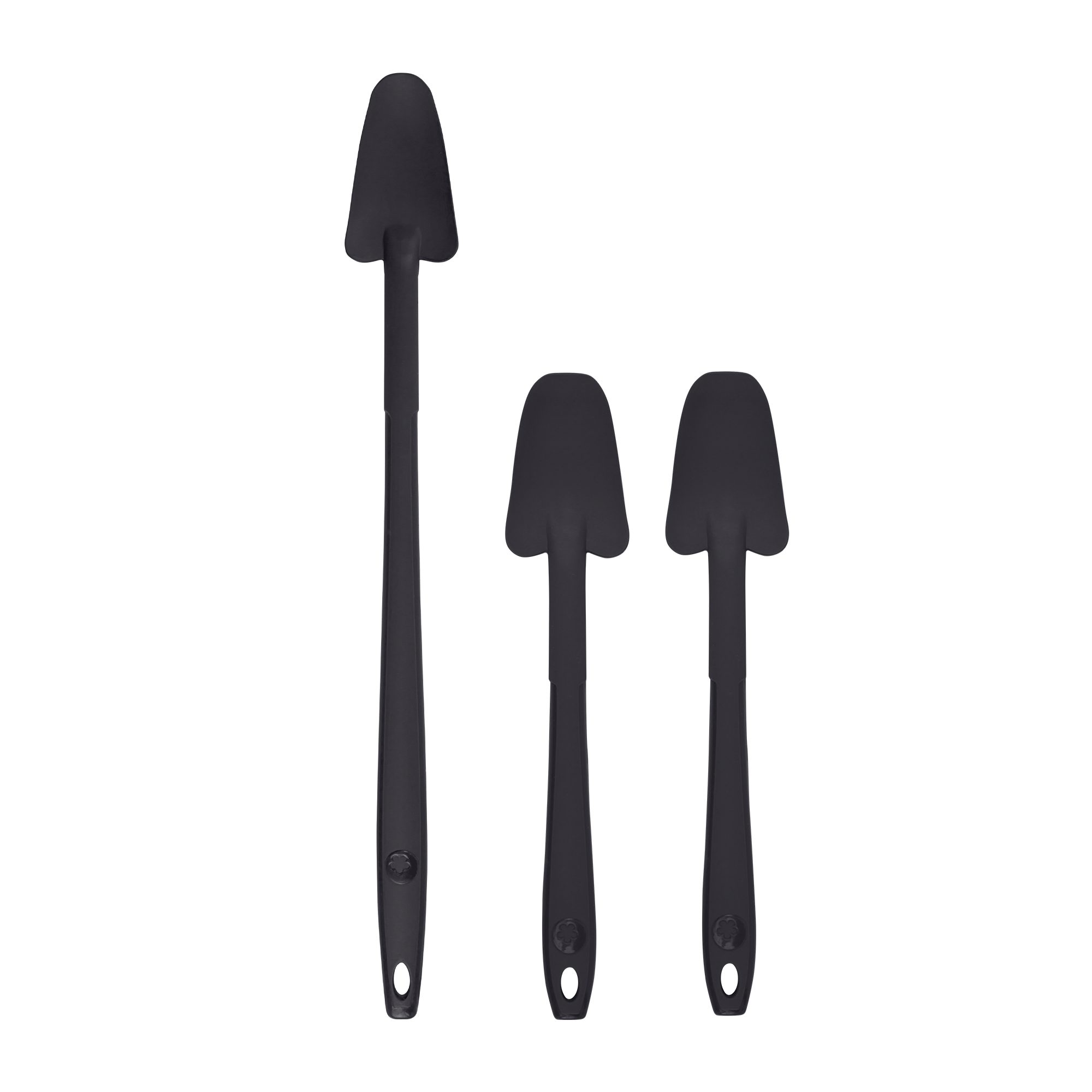 Kochblume Kochbesteck-Set Restelöffel- Set - 2x Restelöffel S + 1x Restelöffel L - anthrazit