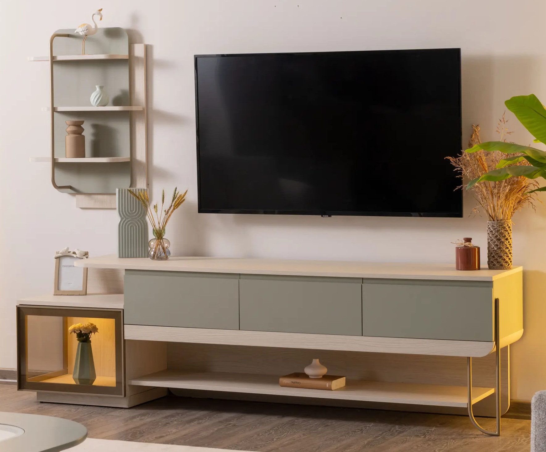 JVmoebel Bücherwand Stilvolles Wohnzimmer Regal Exklusives Kompaktes Wandregal Holzregal, Made in Europa