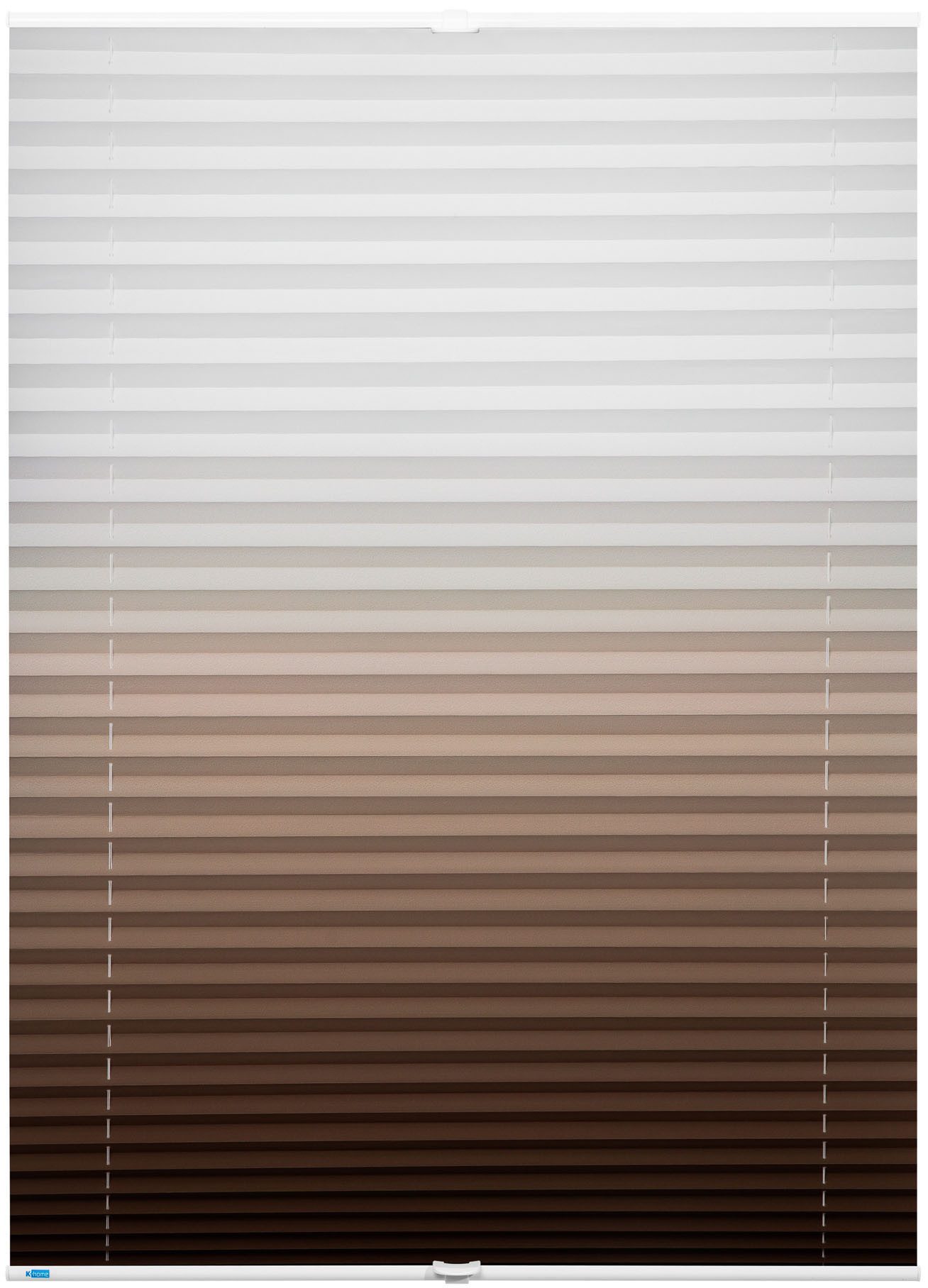 K-HOME Plissee Farbverlauf Sunrise, Lichtschutz, ohne Bohren, verspannt, Klemmfix