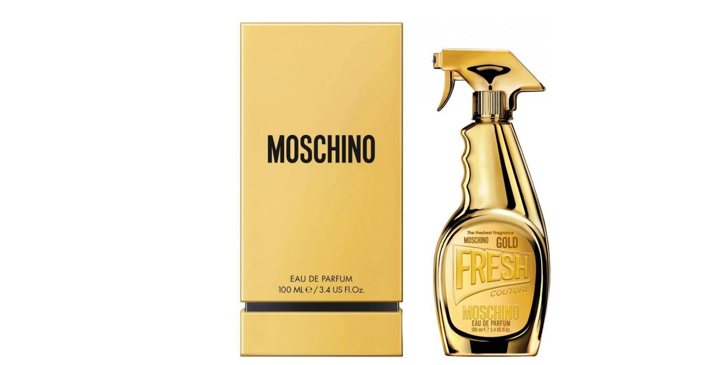 Moschino Eau de Parfum Fresh Couture Gold, Glasflakon, Parfüm EDP, Damenduft