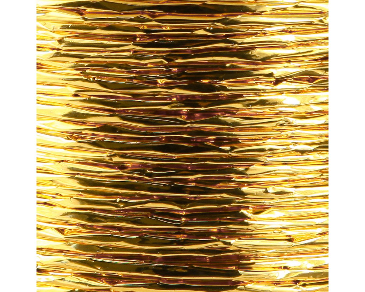 Thumbnail - H&R The wire man Basteldraht Draht umwickelt Gold Ø2mm 100m - Dekodraht für Basteln & Weihnachten