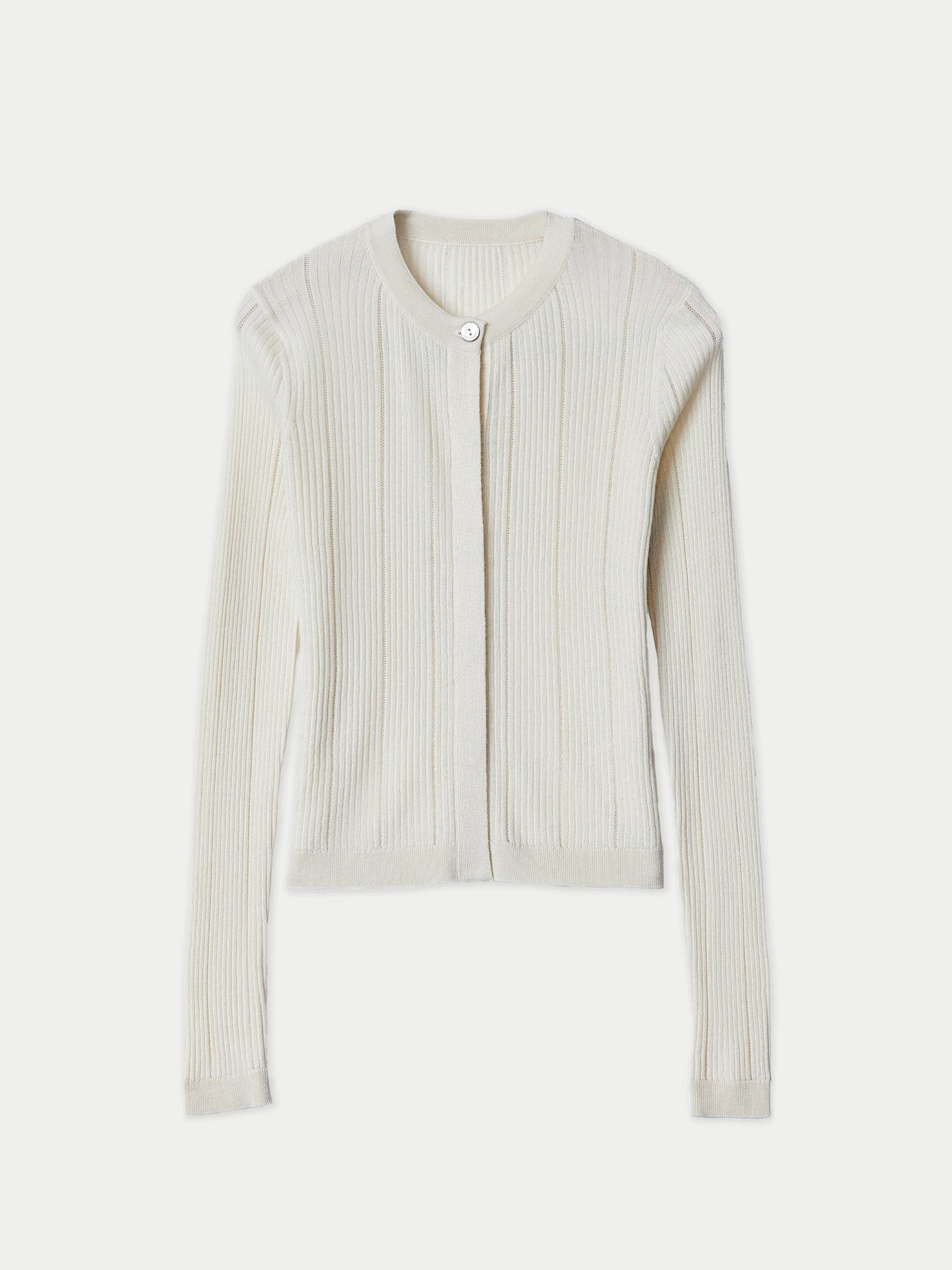 GOBI Cashmere Cardigan Strickjacke mit verdeckter Knopfleiste aus Kaschmir-Seide