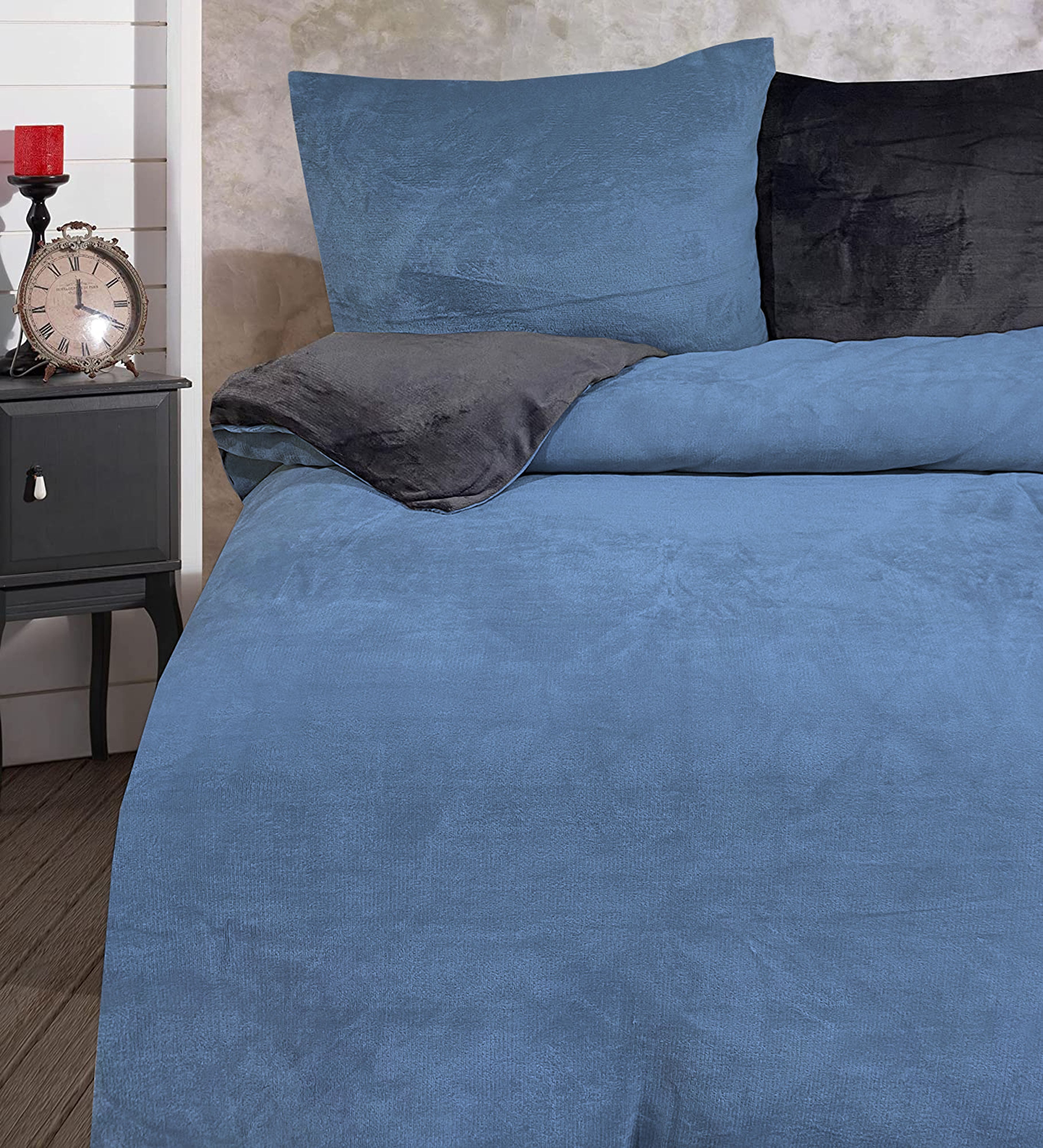 One Home Bettwäsche Winter Cashmere Touch, Fleece, 4 teilig, flauschig warm günstig online kaufen