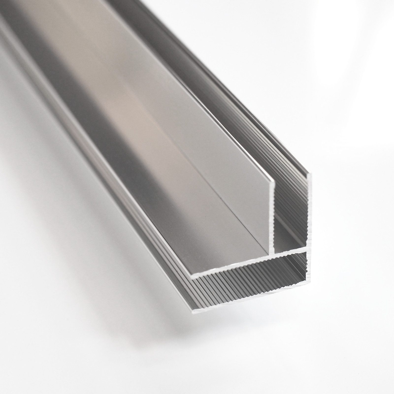 WITEN&NOCK Duschwand 200 cm Eckprofil aus Aluminium von Glaswänden in 8 mm chrom/schwarz