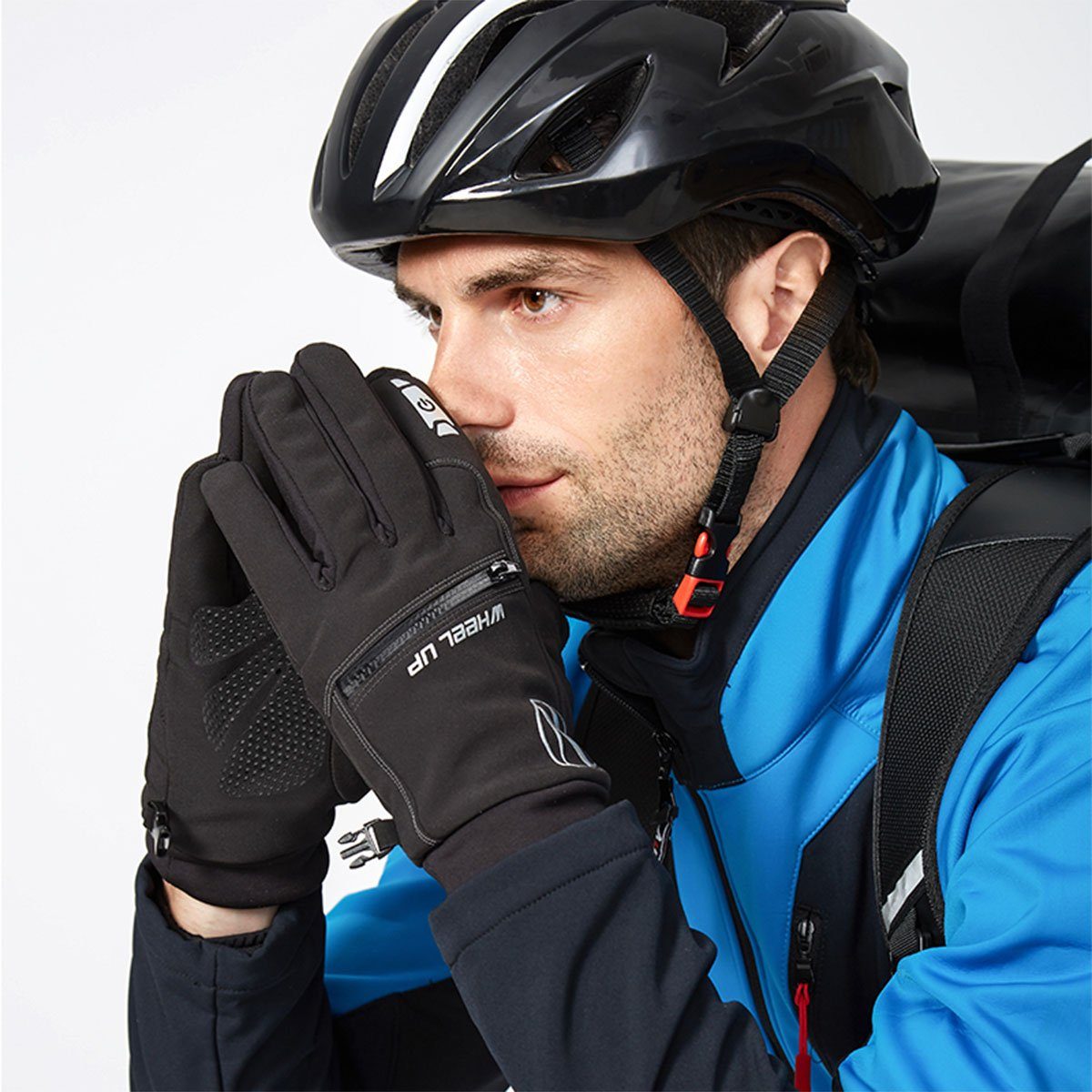 MidGard Fahrradhandschuhe warme Winddicht Winterhandschuhe mit Touchscreen Laufhandschuhe Thermo