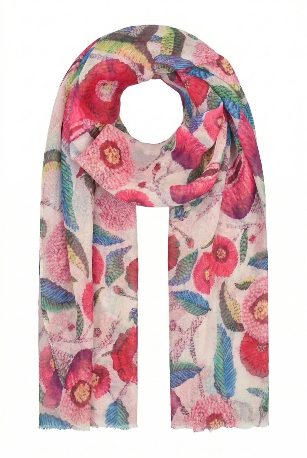 styleBREAKER Modeschal Leichter Viskose Schal mit Blumenmuster, (1-St) günstig online kaufen