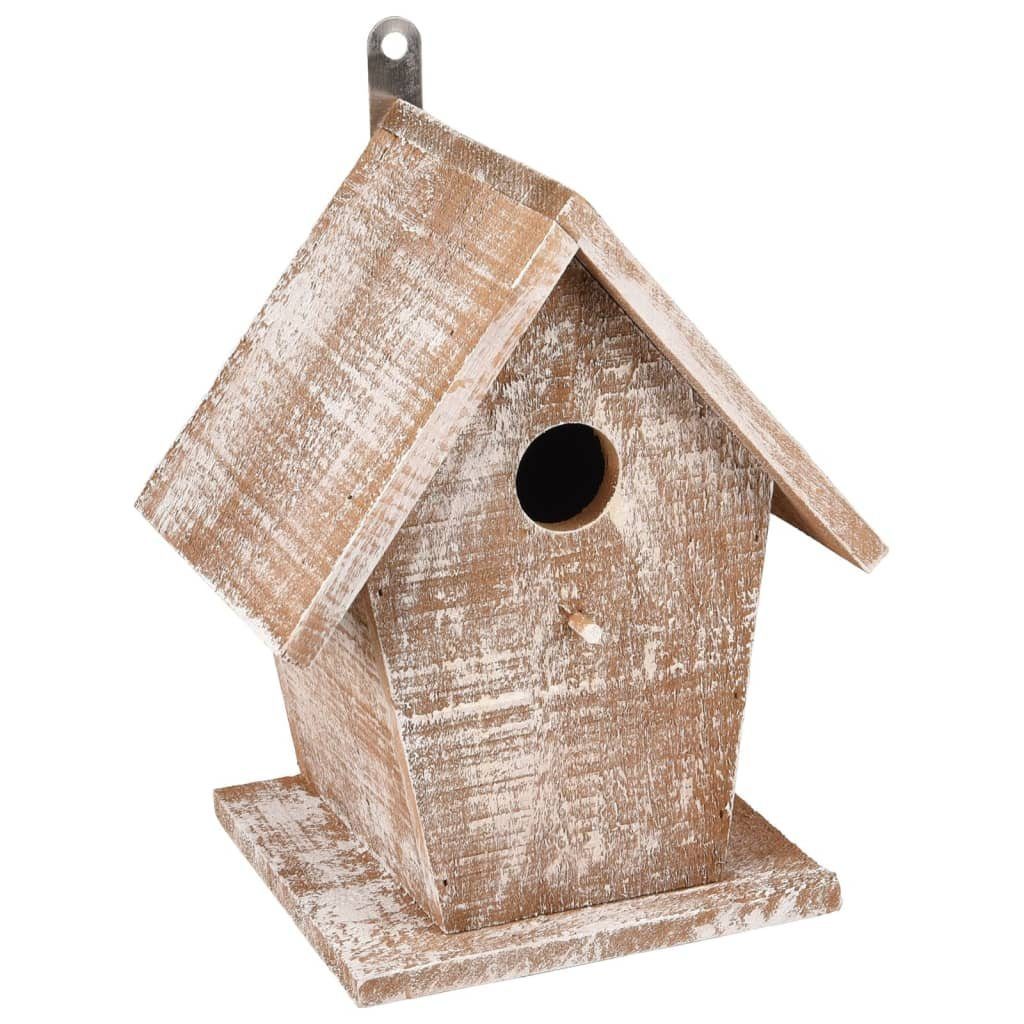 für Vögel Vogelhaus Flamingo Weiß/Braun Holz Nistkasten Gio