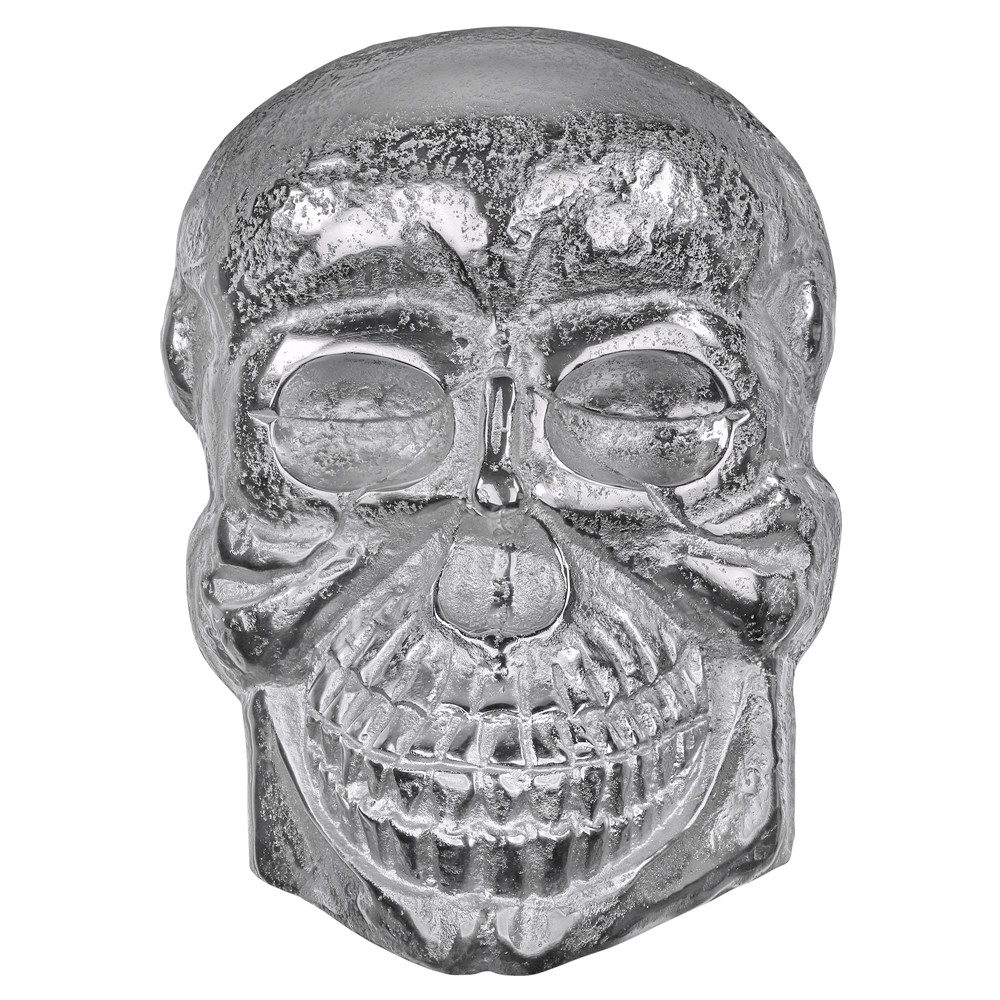 Skulptur Wandskulptur aus Aluminium mit Nickelbeschichtung, Deko Statue