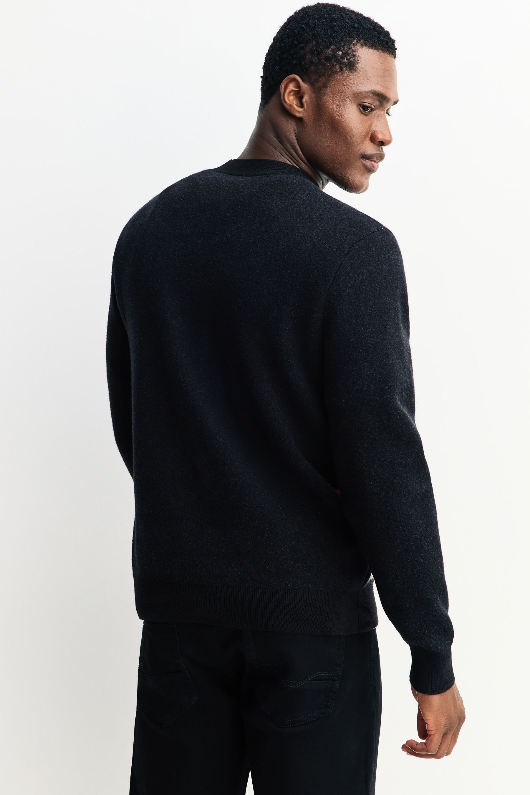 Next Rundhalspullover Regular Fit Fairisle-Rundhalspullover, Pepsi (1-tlg)