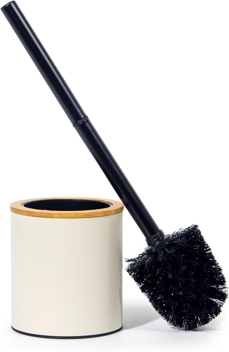 Zedelmaier Badaccessoire-Set Klobürste Holz, Toilettenbürste in Edelstahl, WC Bürsten & Halter, Badezimmer Set, Bürstengarnitur, Klobürstenhalter, Klobesen, Set, 2 pcs