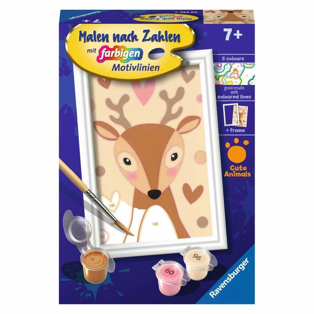 Ravensburger Malen nach Zahlen Niedliches Reh