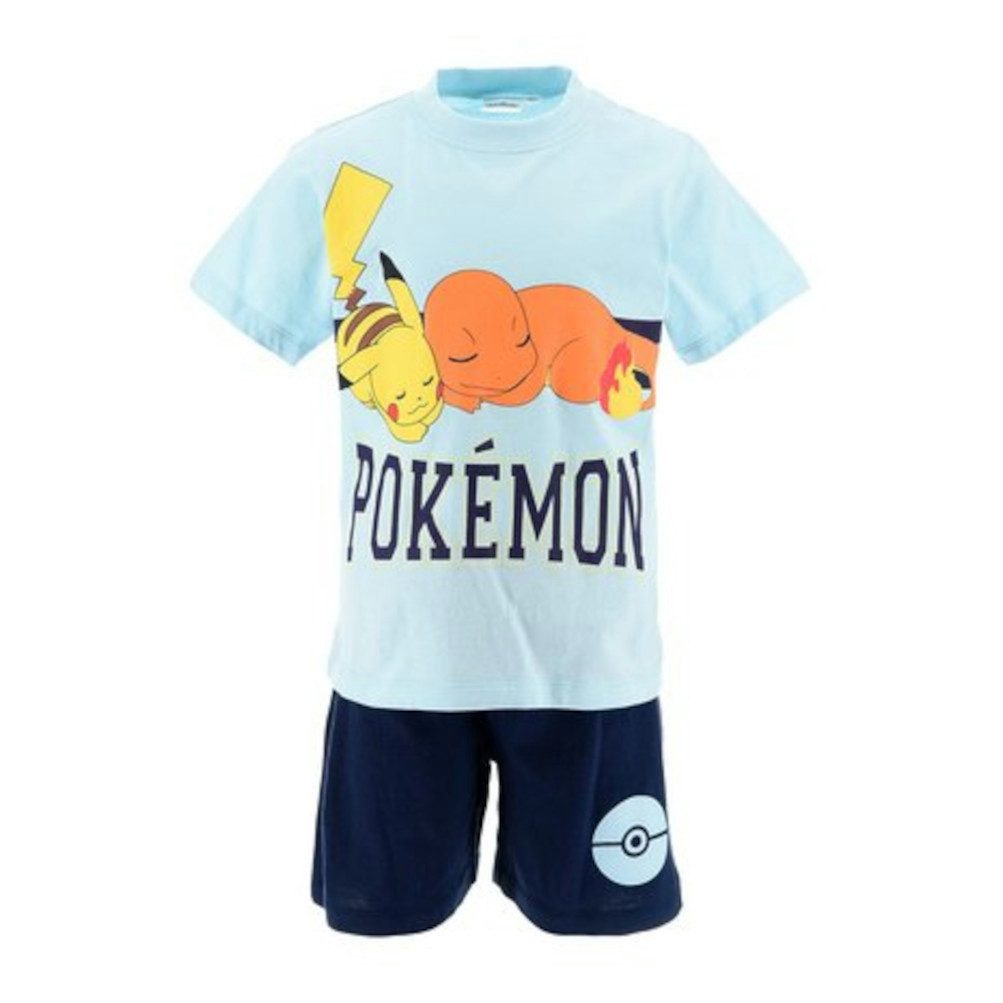 Sun City Shorty Pokemon Pikachu Kinder Shorty Schlafanzug Pyjama kurz kurzam Sommerset