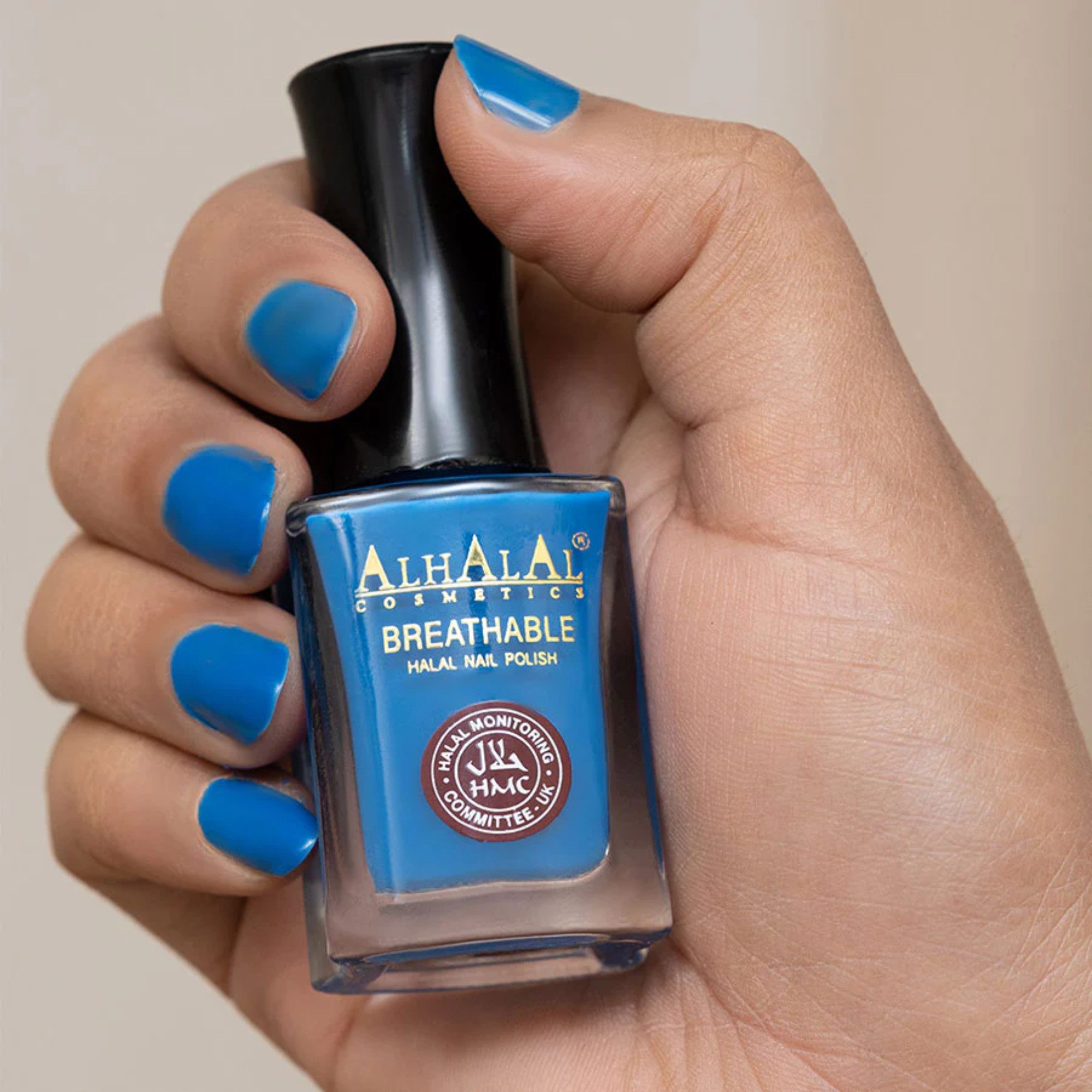 Alhalal Cosmetics Ltd. Nagellack Atmungsaktiver Halal Nagellack – alkoholfrei & wasserdurchlässig, Halal HMC-Zertifiziert,Vegan & alkoholfrei