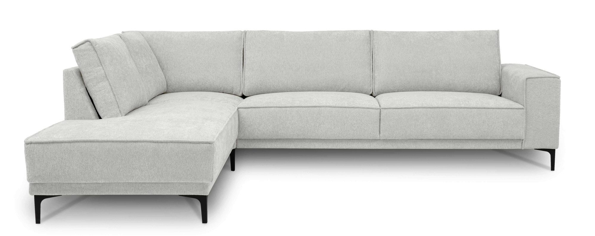 OTTO home Ecksofa OLAND L-Form, B: 289 cm, Skandi-Design, Struktur, Flachgewebe, Luxus-Microfaser, Boucle