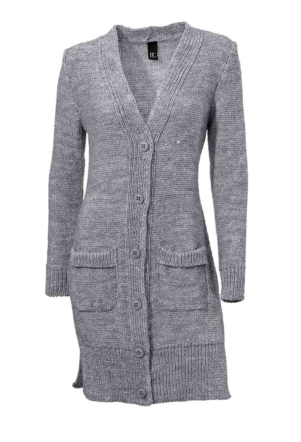 B.C. Best Connection by heine Strickjacke Heine-Best Connections Damen Longstrickjacke, grau