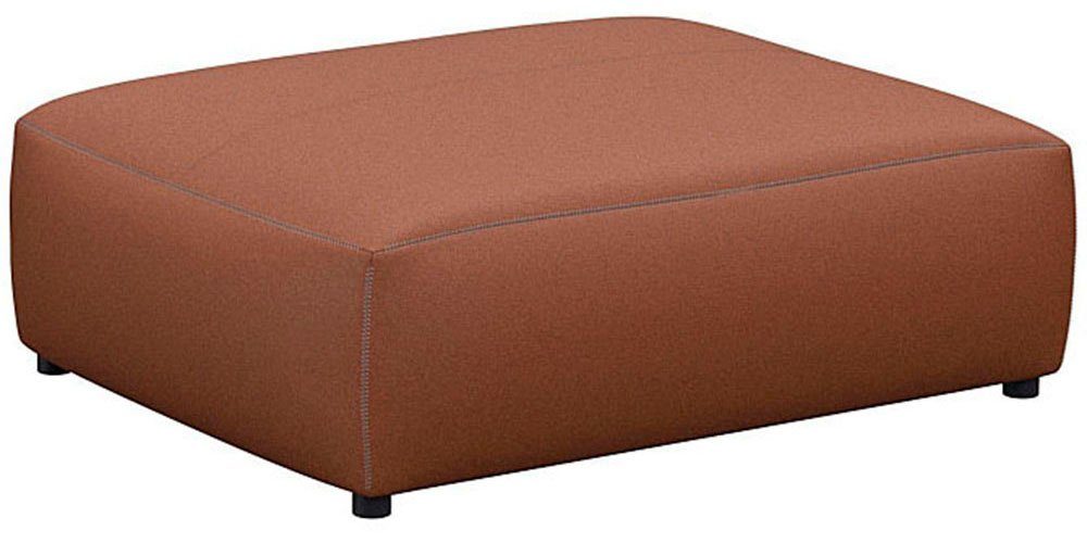 FLEXLUX Pouf Lucera, modern & anschmiegsam, Kaltschaum, Stahl-Wellenunterfederung