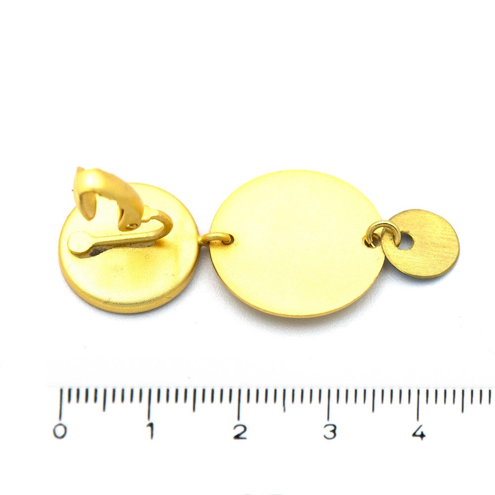 Sergio Engel Ohrclip-Set Patina Ohrclip 02 3-teiliger Statement-Ohrclip, farbig patiniert (Paar Ohrclips, 2-tlg., Paar), 3-teilig
