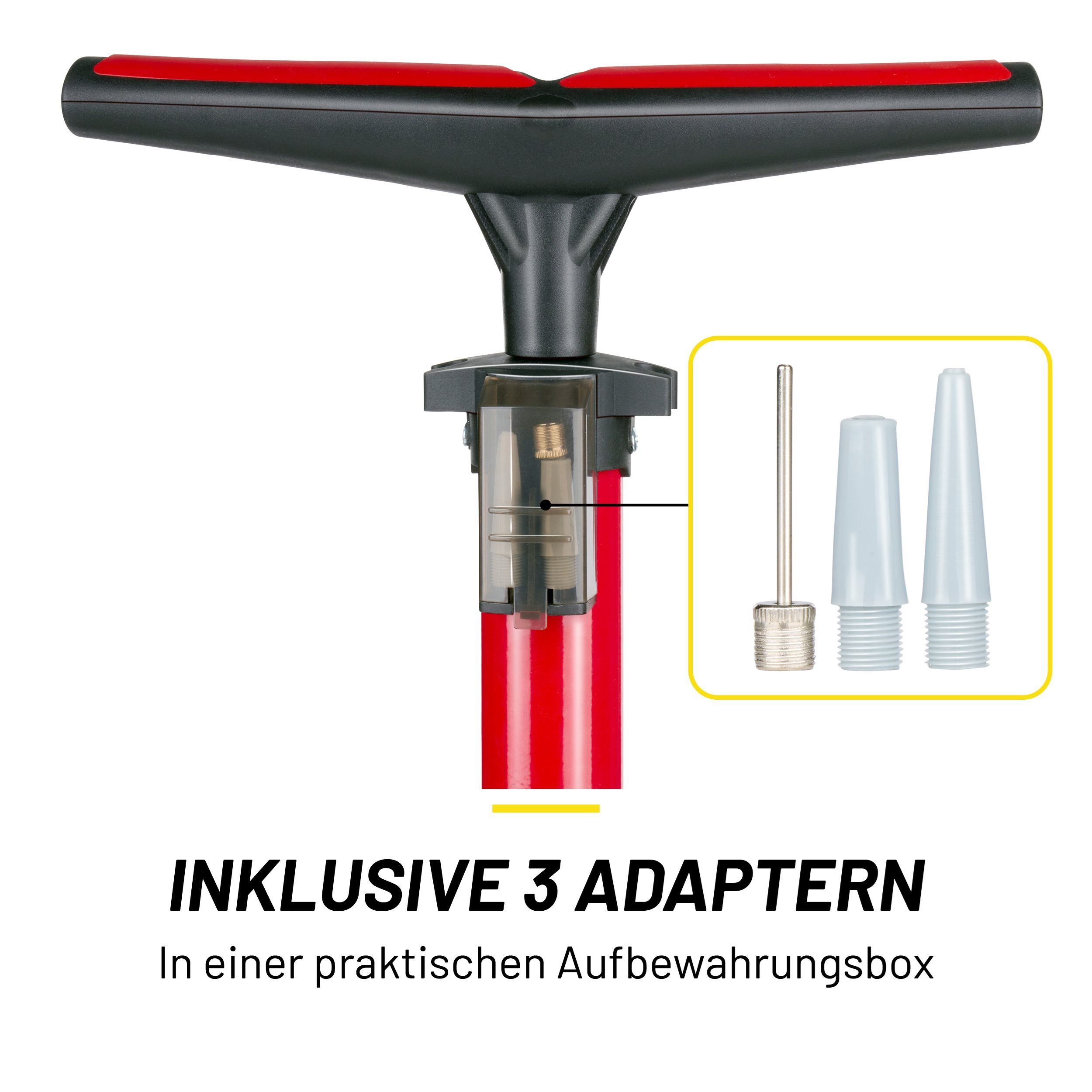 Dunlop Fahrradpumpe Dunlop Fahrradpumpe mit Manometer