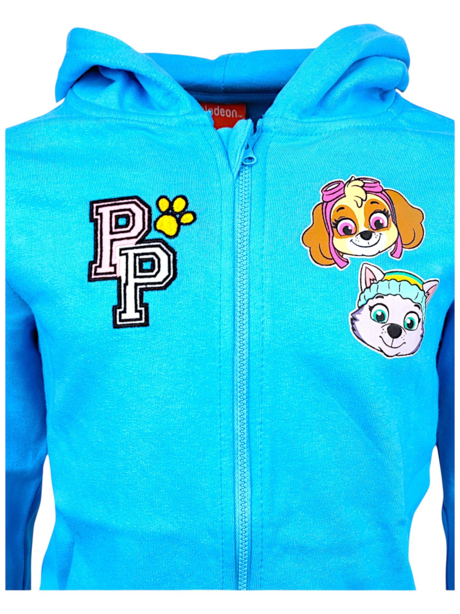PAW PATROL Sweatjacke Skye & Everest Mädchen Übergangsjacke mit Kapuze Größe 98 - 128 cm
