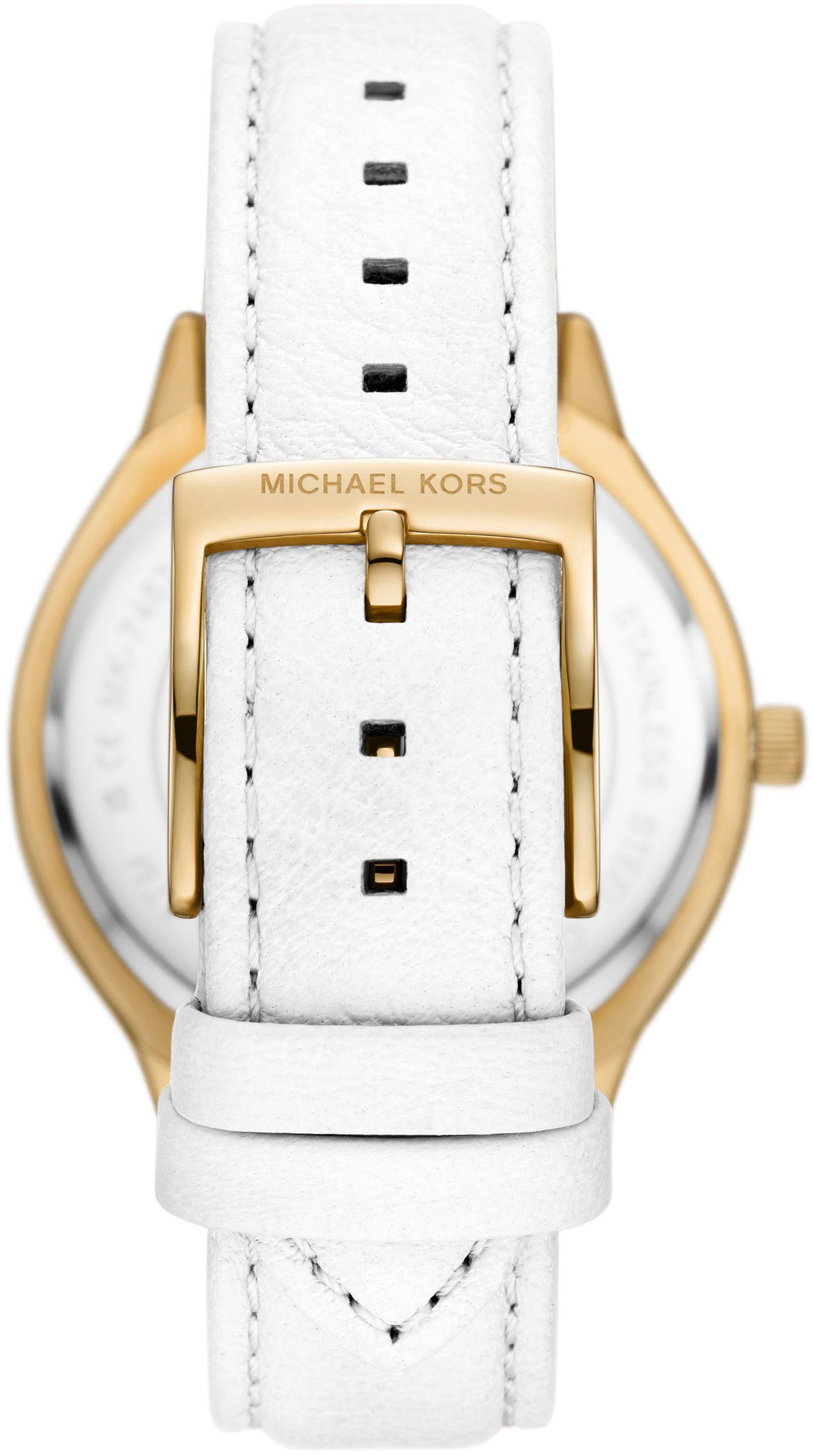MICHAEL KORS Quarzuhr SLIM RUNWAY MK7544, Armbanduhr, Damenuhr, Lederarmband, analog