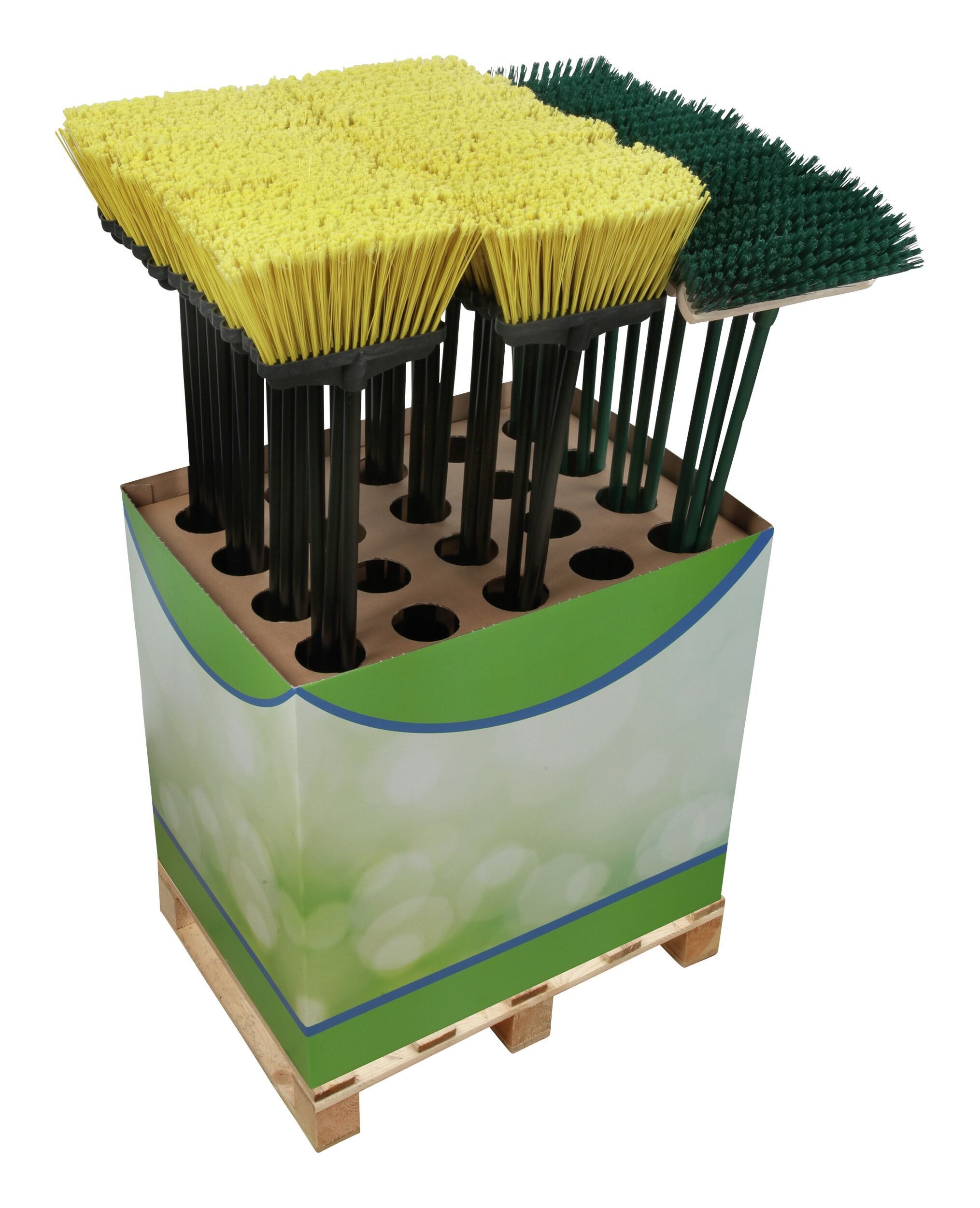 Floraworld Laubbesen, Allroundbesen und Garten- und Straßenbesen Display Classic