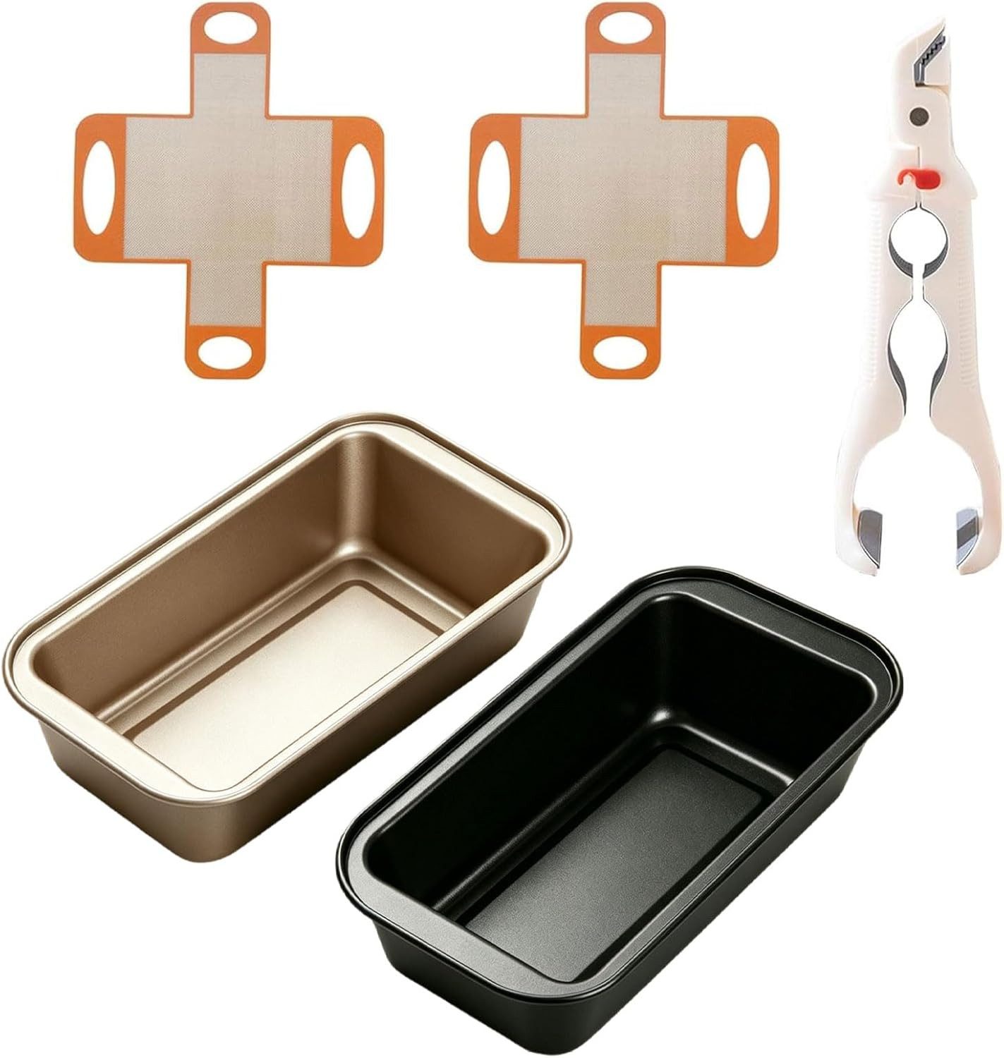 FELIXLEO Backform 2er Set Brotbackform Kasten Antihaft Silikon Backmatten Zubehör, (1-tlg)