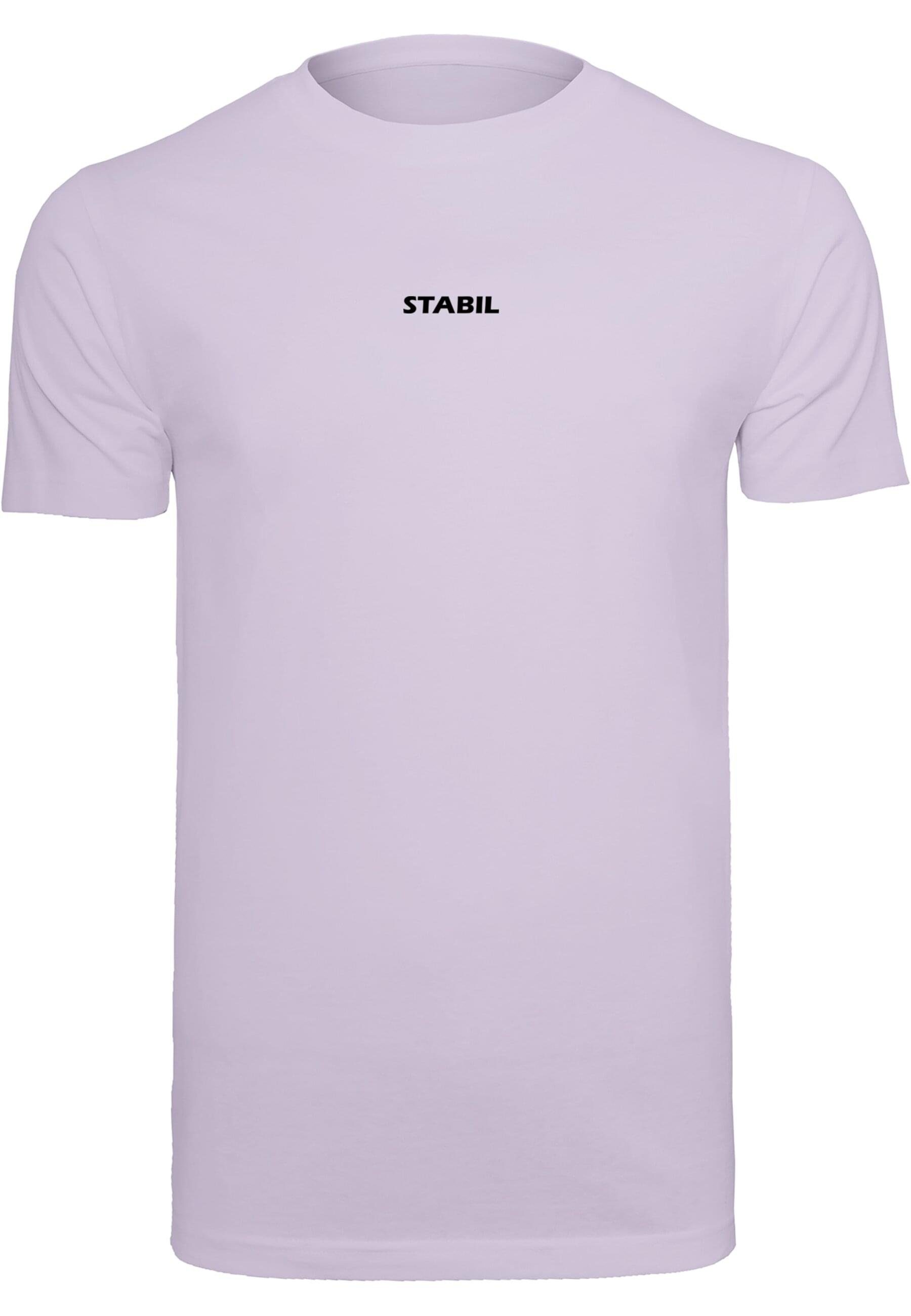 T-Shirt Herren Stabil Merchcode T-Shirt Neck (1-tlg) Round lilac