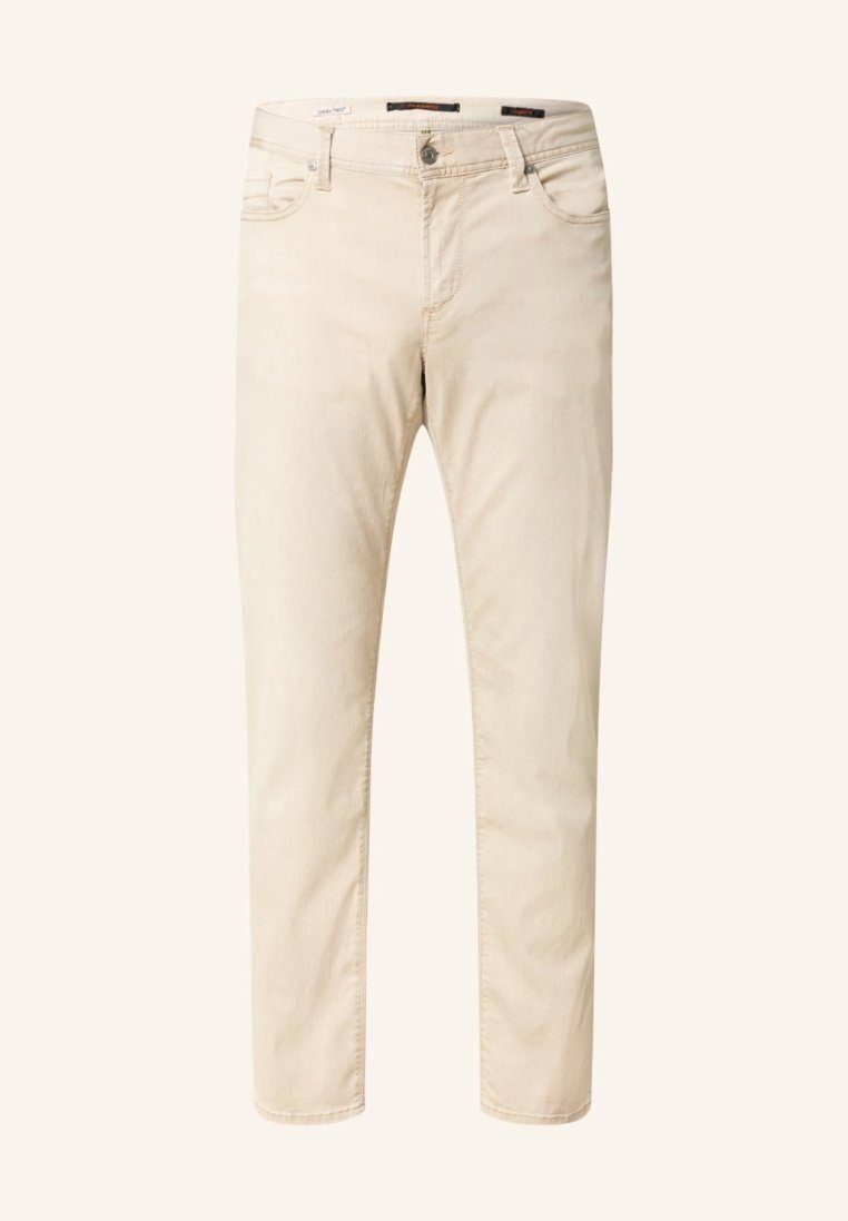 Alberto Röhrenhose Denim Braun Beige - Größe W 33 - L 34 günstig online kaufen