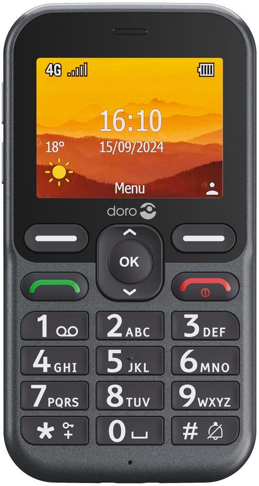 Doro Leva L10 Handy (6,09 cm/2,4 Zoll, 2 MP Kamera)