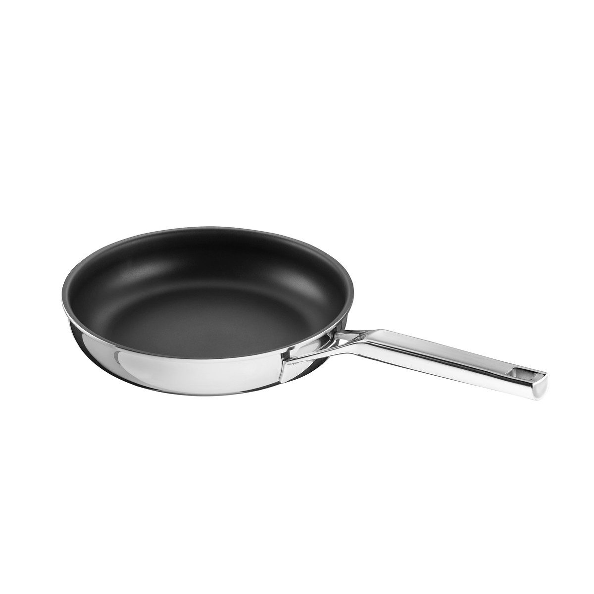 SCHULTE-UFER Bratpfanne Quasar, Edelstahl (Einzelartikel, 1 x Bratpfanne), 24 cm, mit UniverSUS®, backofen- und spülmaschinengeeignet