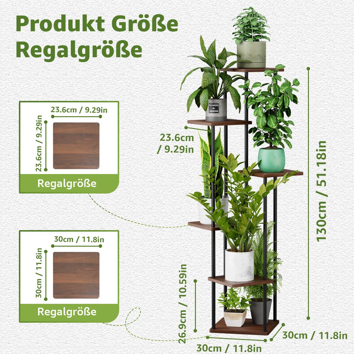 Simloveve Blumenständer Pflanzenständer aus Holz und günstig online kaufen