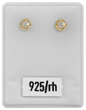 AKZENT Paar Ohrstecker Romy Ohrstecker aus 925/- Echt Silber mit Zirkonia (einzeln, einzeln), Damen Ohrring