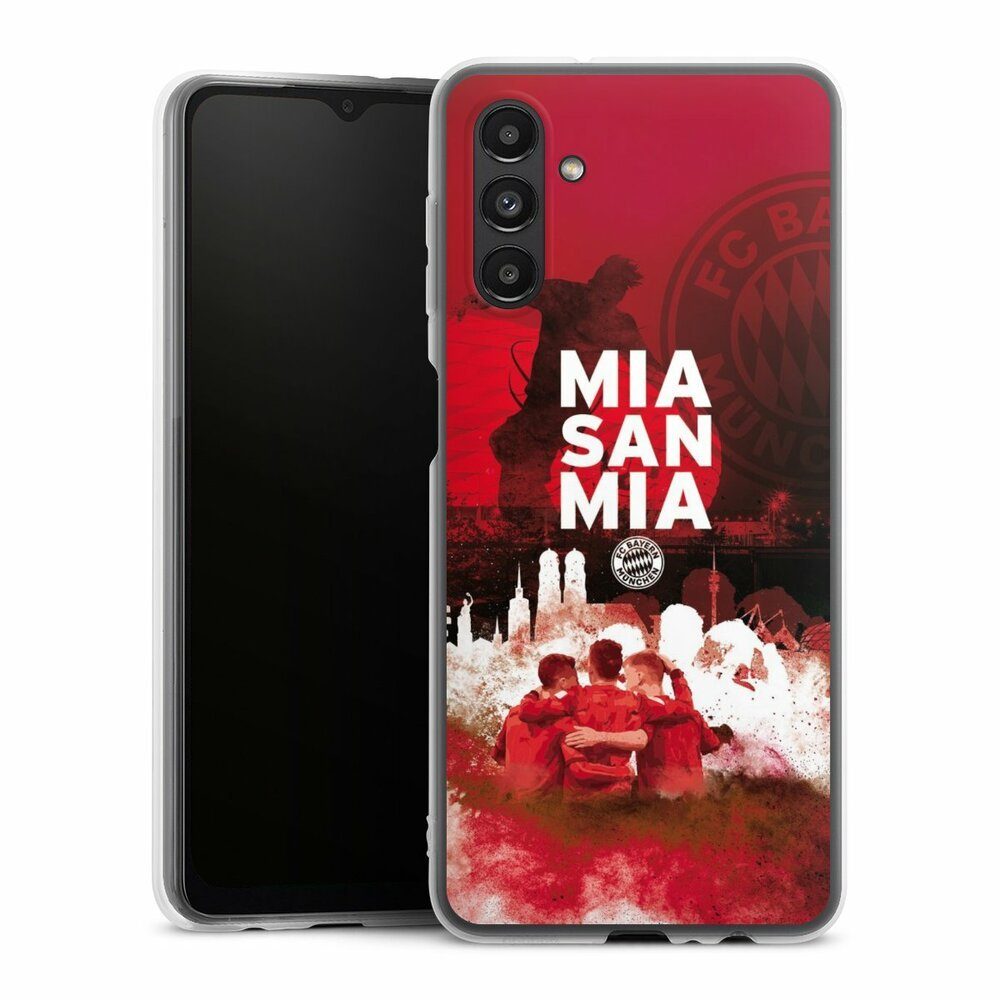 DeinDesign Handyhülle FCB Mia San Mia FC Bayern München FCB - MIA SAN MIA, Samsung Galaxy A13 5G Silikon Hülle Bumper Case Handy Schutzhülle