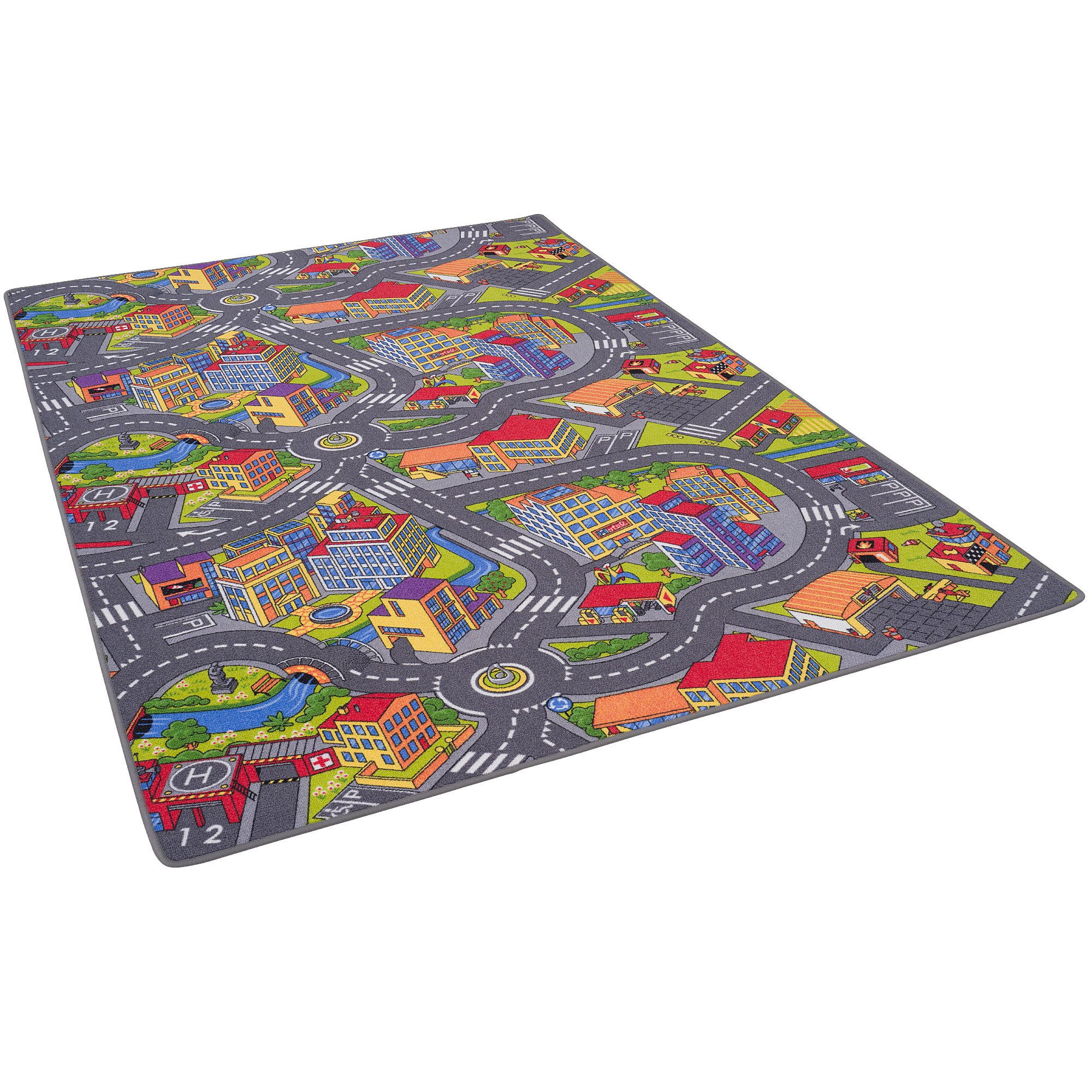Snapstyle Kinderteppich Kinder Spiel Straßenteppich, Rechteckig, Höhe: 4 mm – Bild 5 von 5