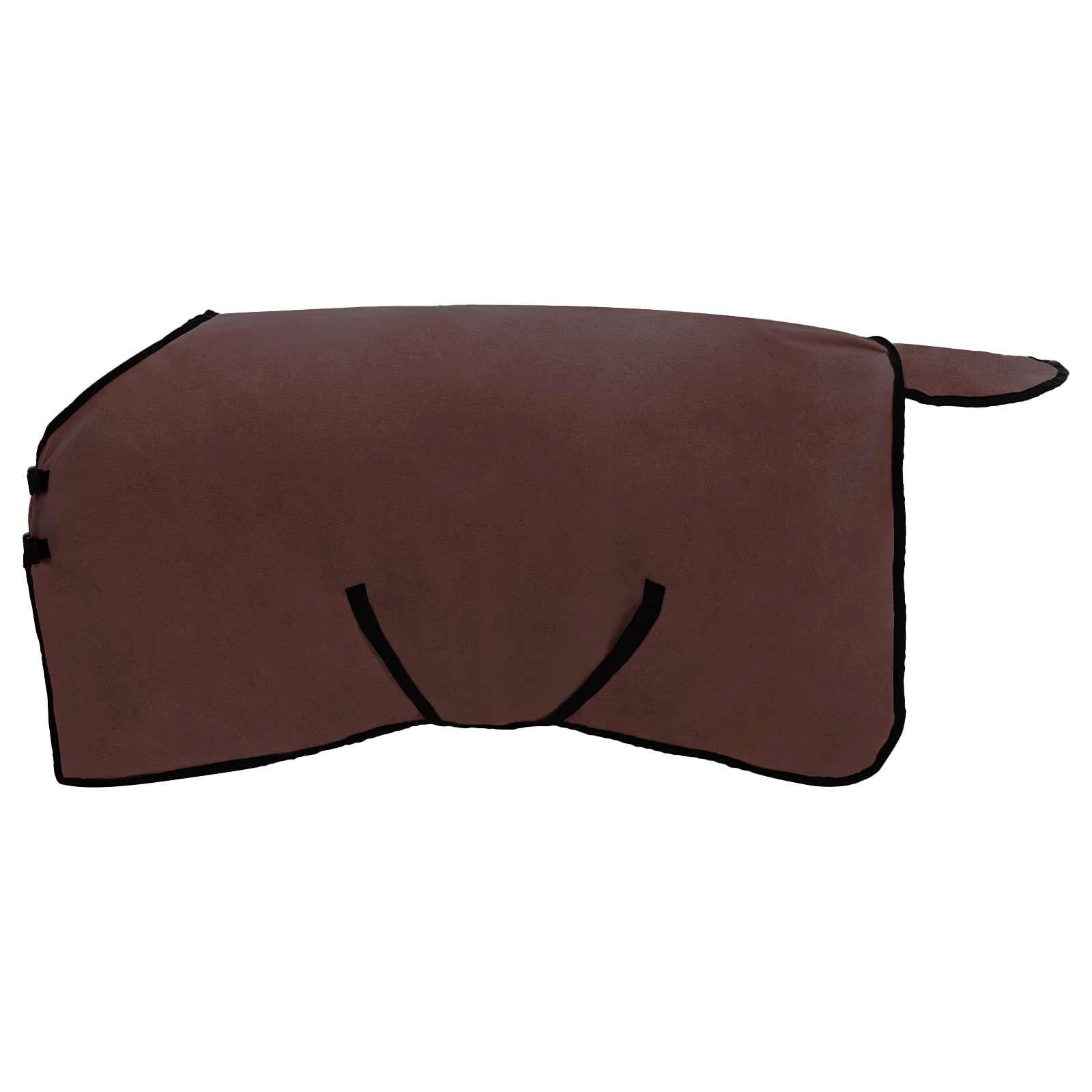 vidaXL Tierdecke Pferdedecke Volles Dunkelbraun 95 cm Polyester-Fleece
