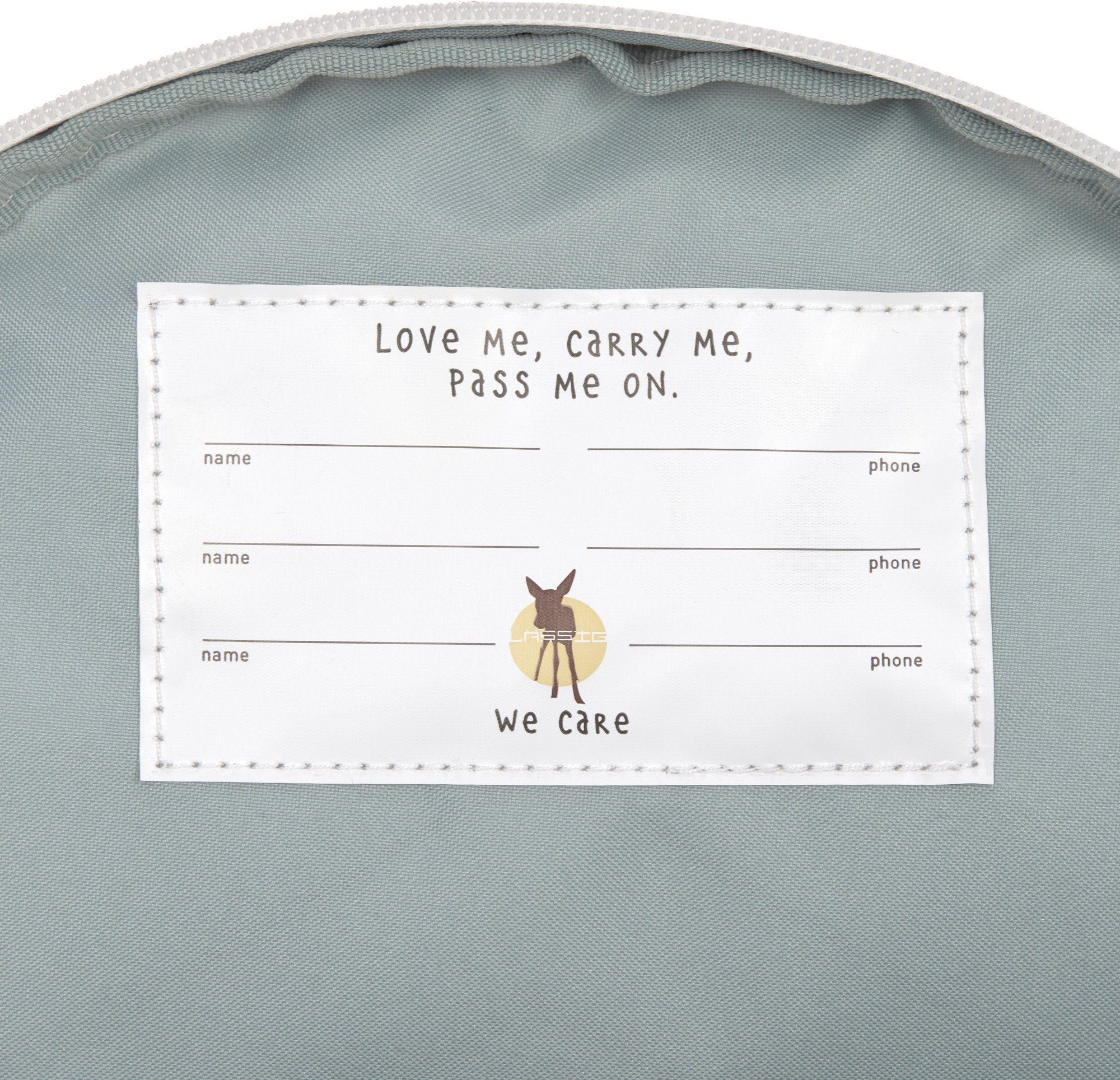 LÄSSIG Kinderrucksack About Friends, Tiny Backpack, Dino rose, PETA-approved vegan