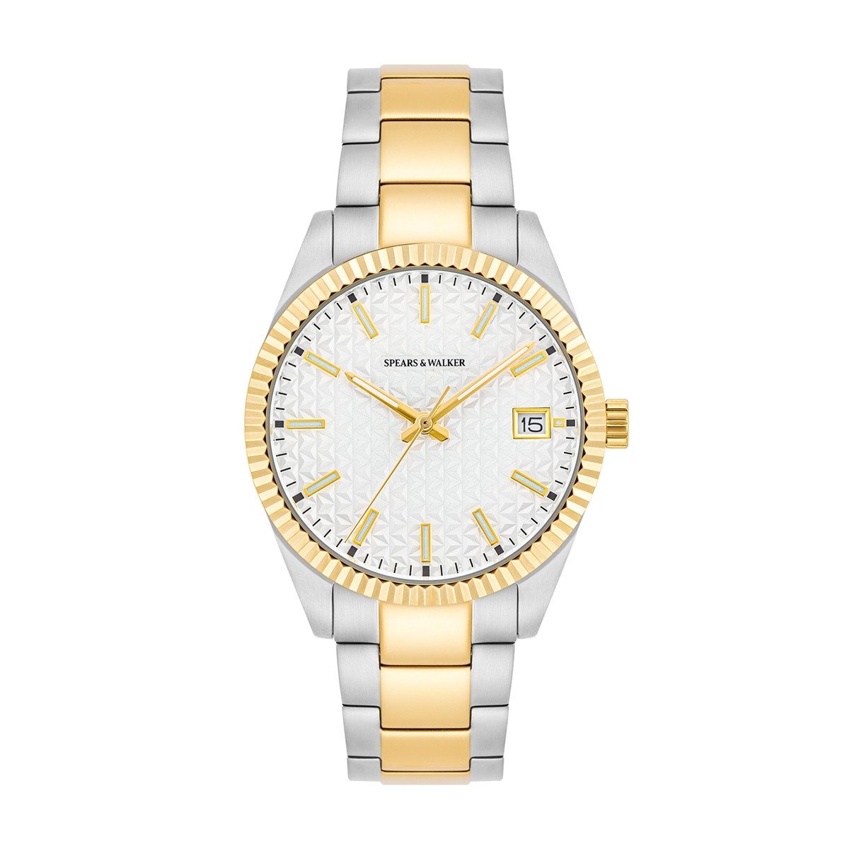 Spears & Walker Quarzuhr silber/gelbgold