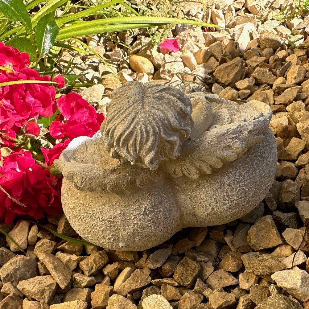 Radami Gartenfigur Engel Grabengel Grabherz Grabschmuck günstig online kaufen