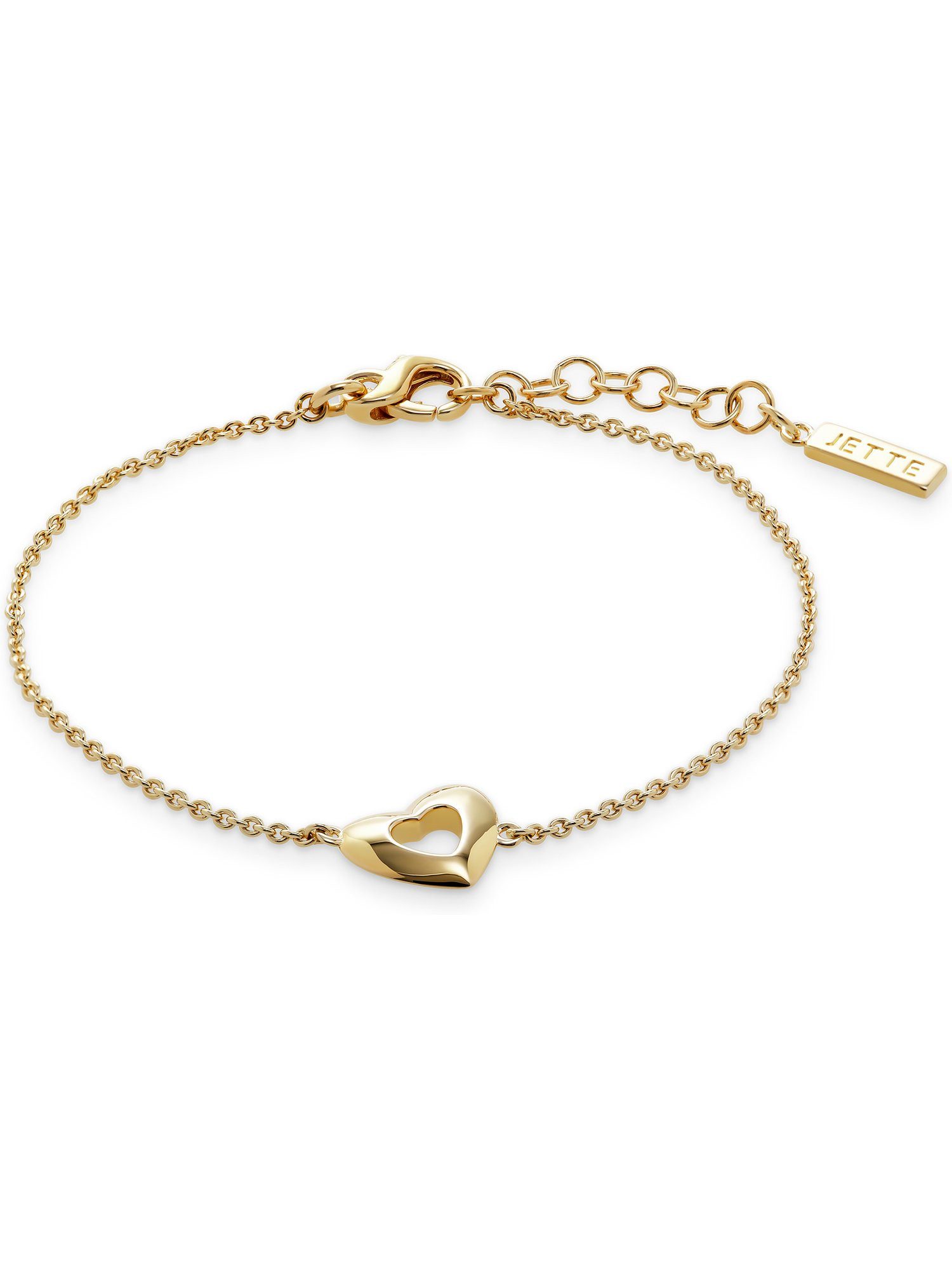 JETTE Armband JETTE Damen-Armband 925er Silber, recycelt Herz, DARLING